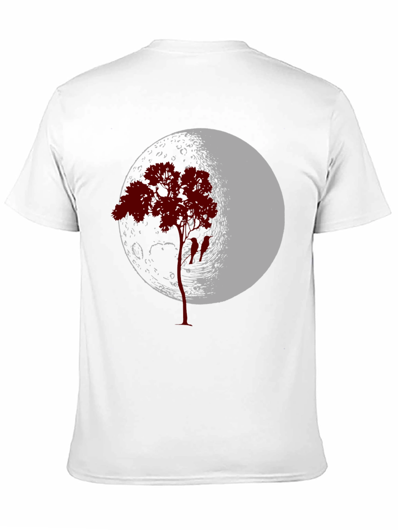 Moon Tree Graphic Tee - Black Cotton Blend