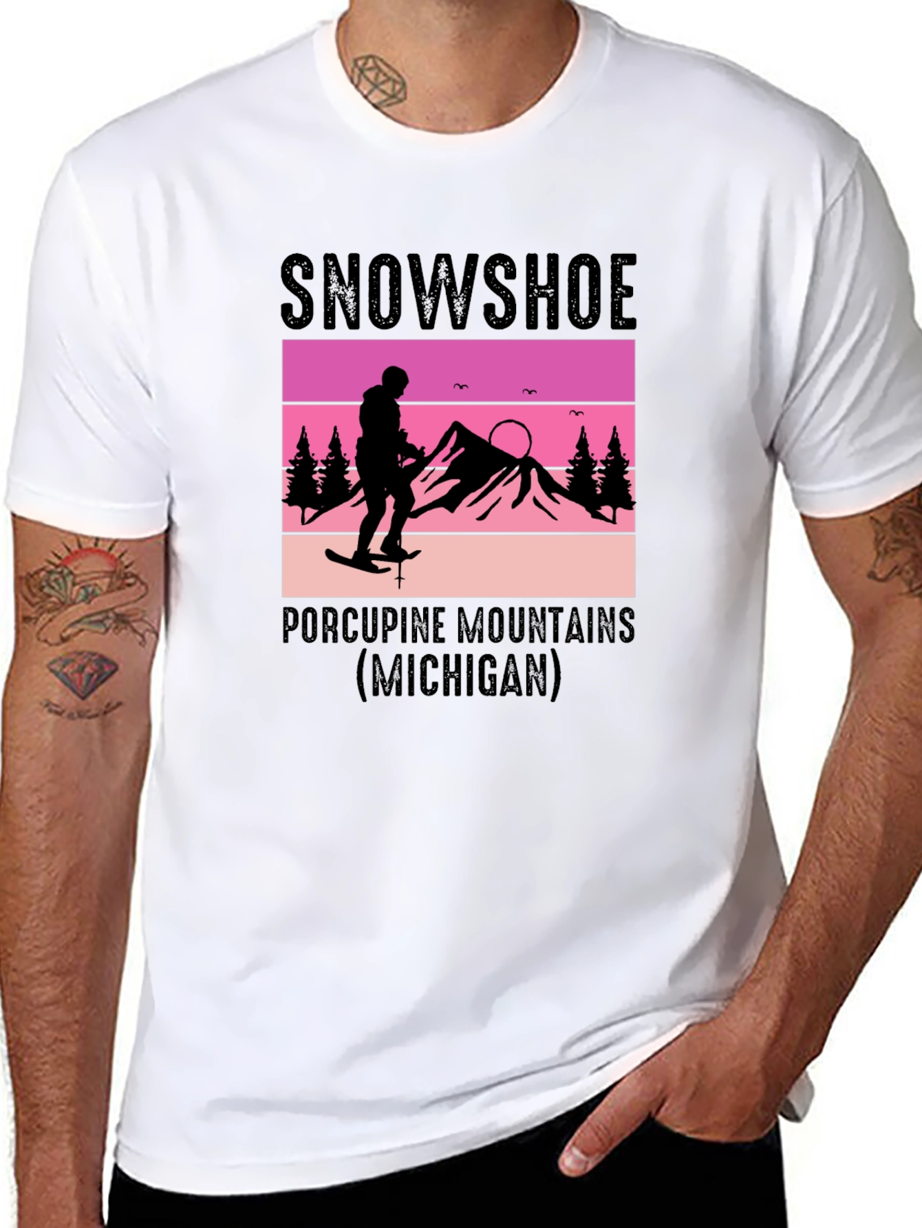 Snowshoe Porcupine Mountains Graphic T-Shirt