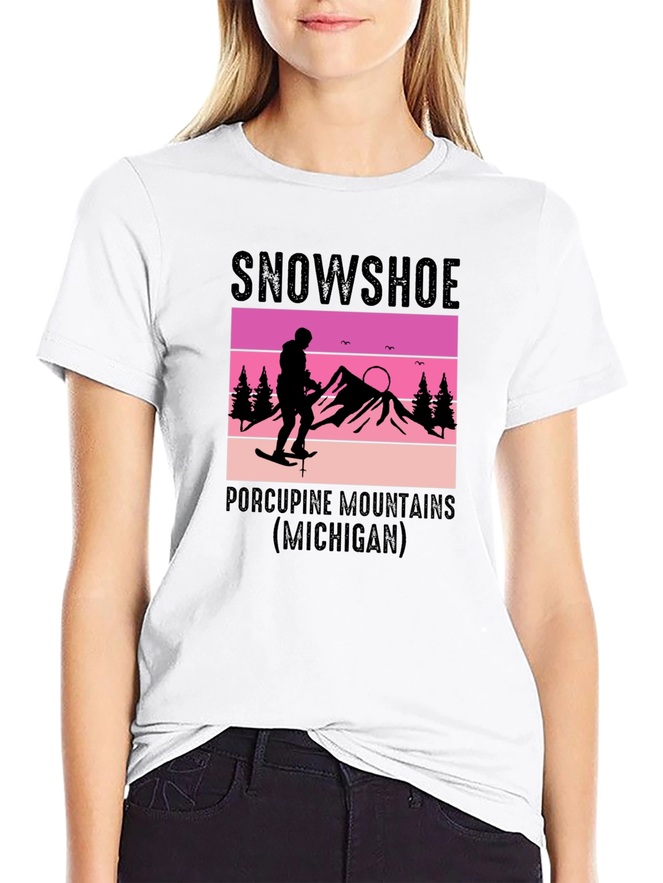 Snowshoe Porcupine Mountains Graphic T-Shirt