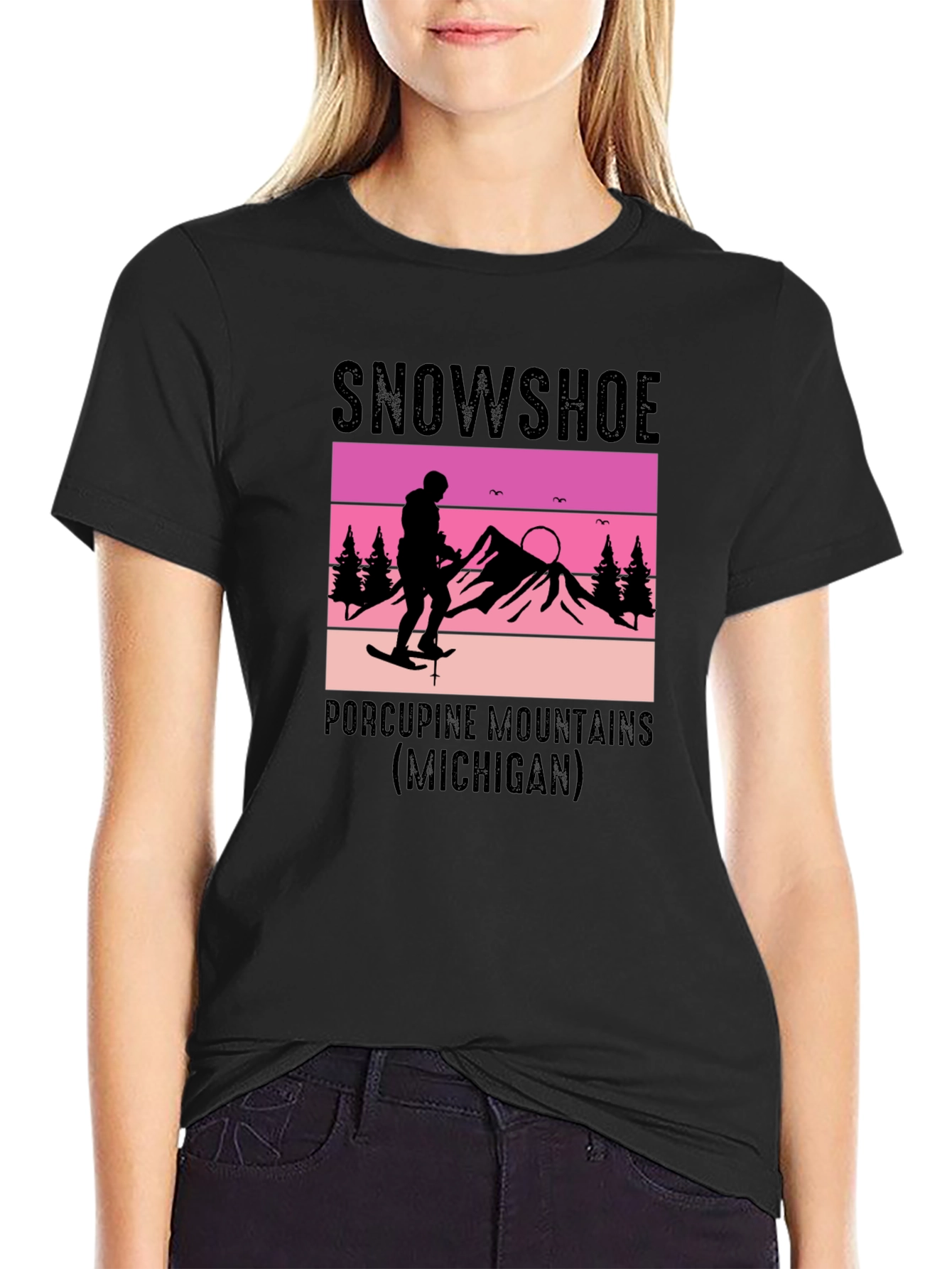 Snowshoe Porcupine Mountains Graphic T-Shirt