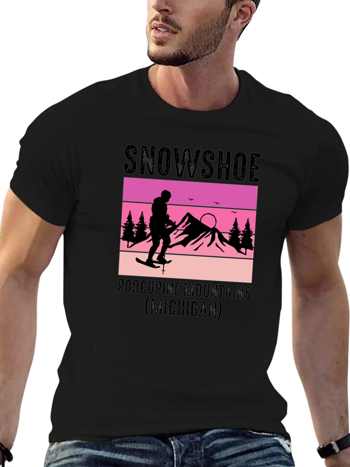 Snowshoe Porcupine Mountains Graphic T-Shirt