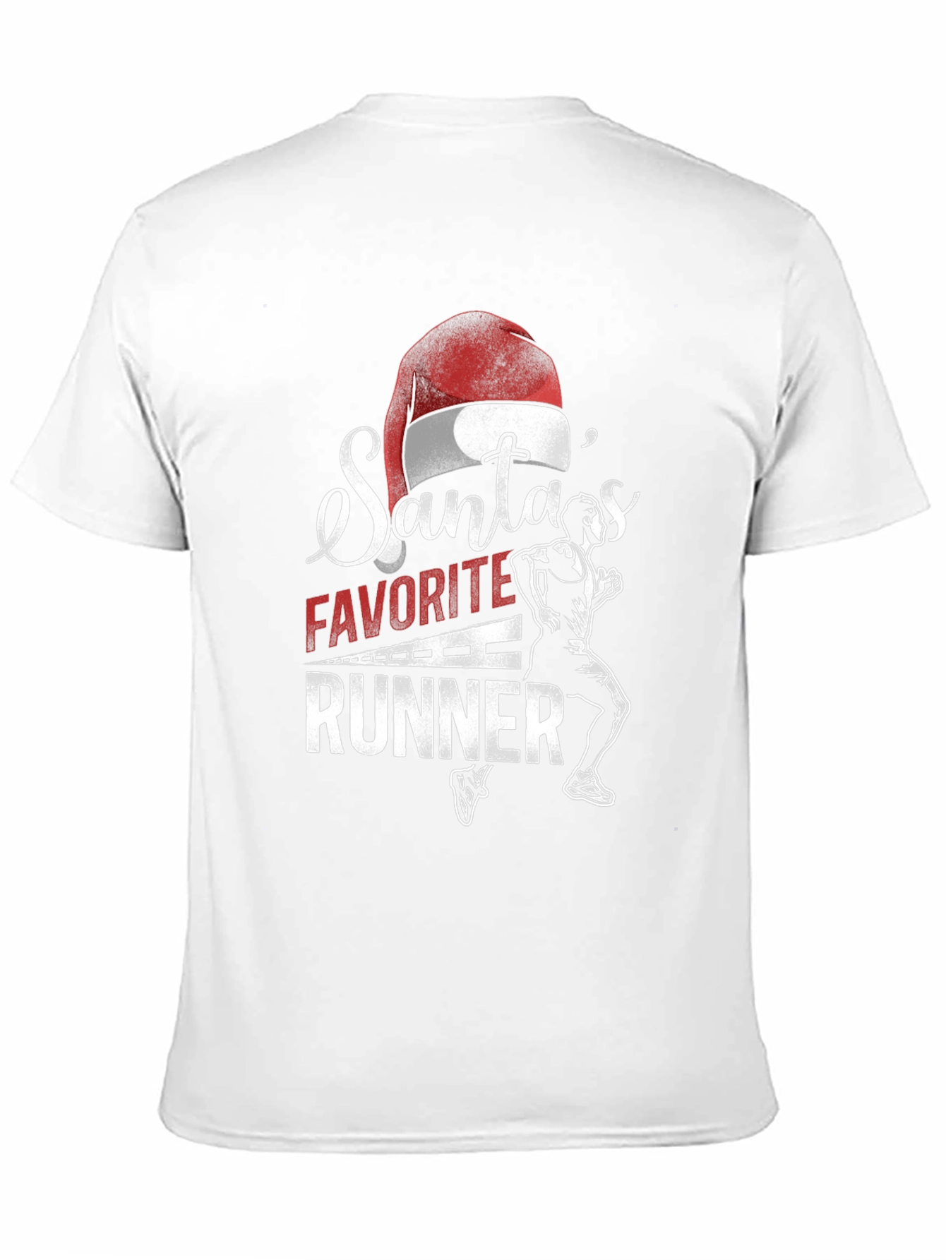 Santas Favorite Runner T-Shirt - Holiday Running Apparel