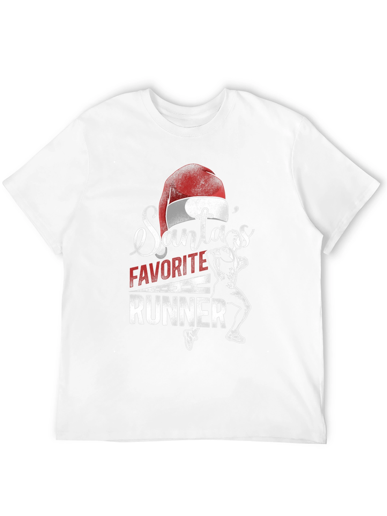 Santas Favorite Runner T-Shirt - Holiday Running Apparel