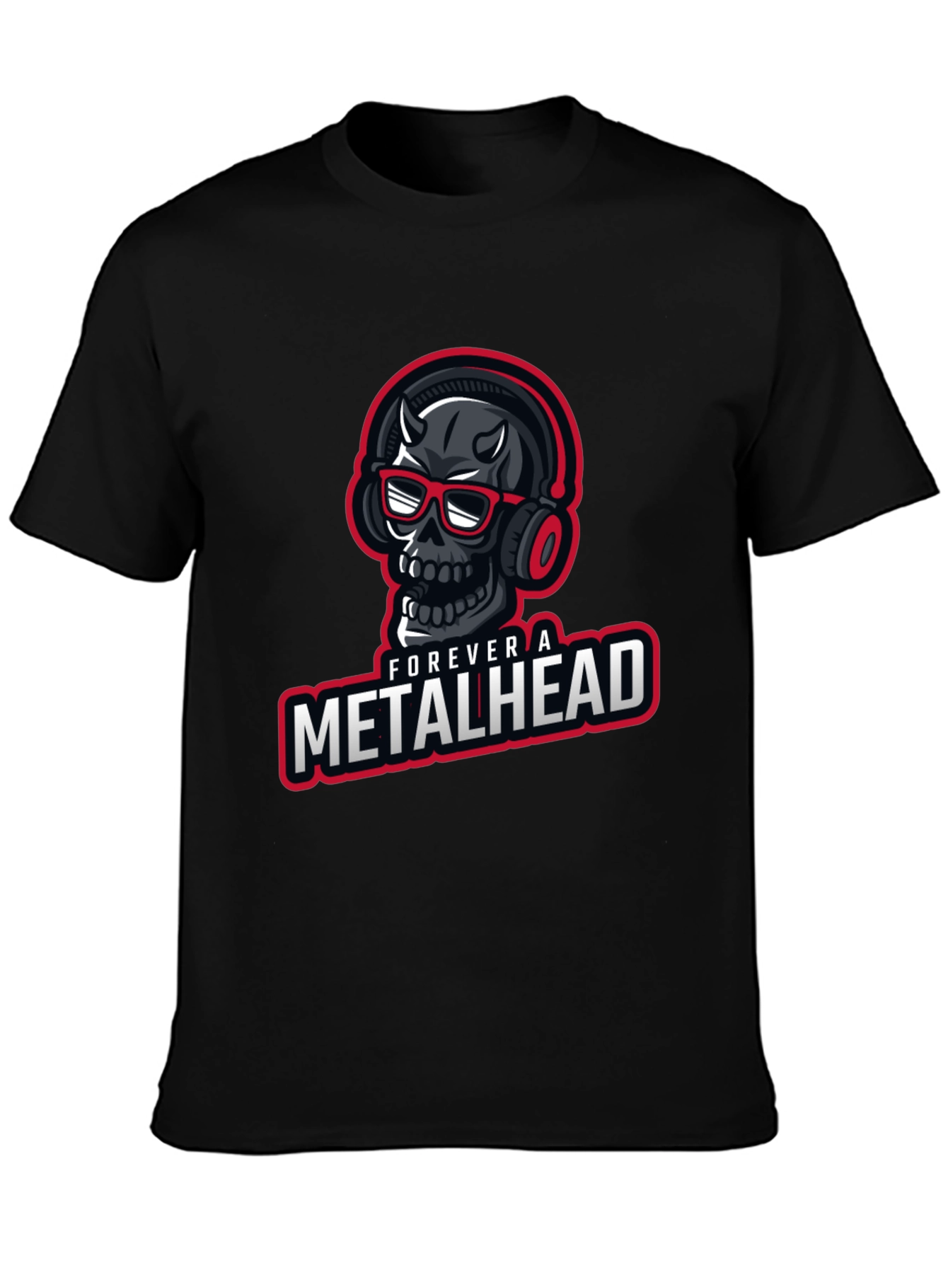 Forever a Metalhead Graphic T-Shirt - Black