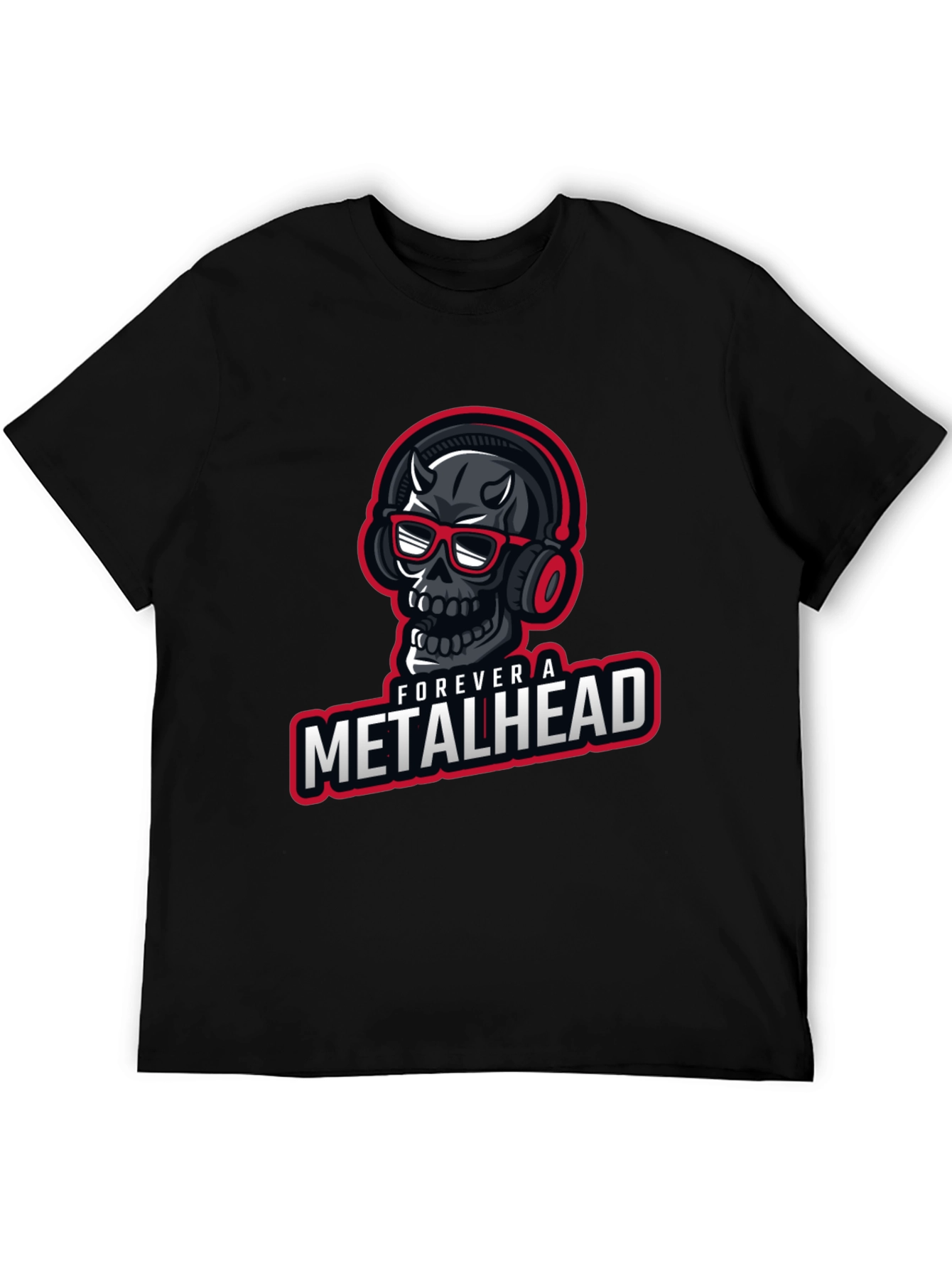 Forever a Metalhead Graphic T-Shirt - Black