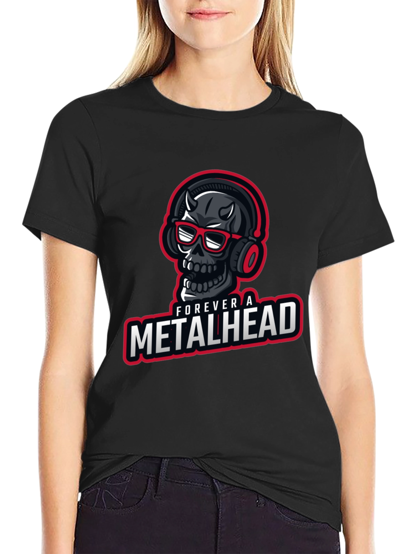 Forever a Metalhead Graphic T-Shirt - Black