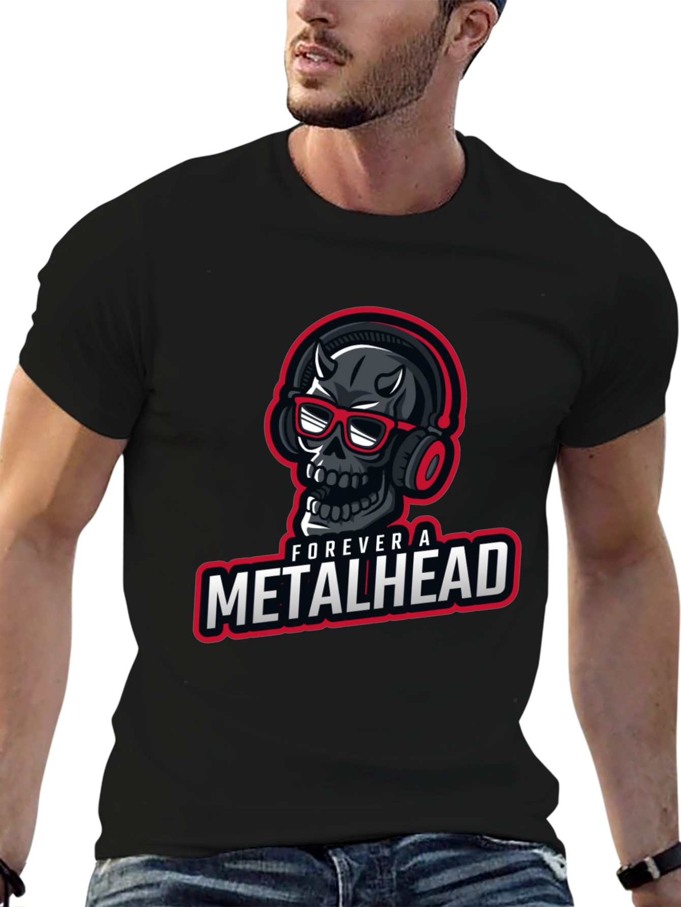 Forever a Metalhead Graphic T-Shirt - Black