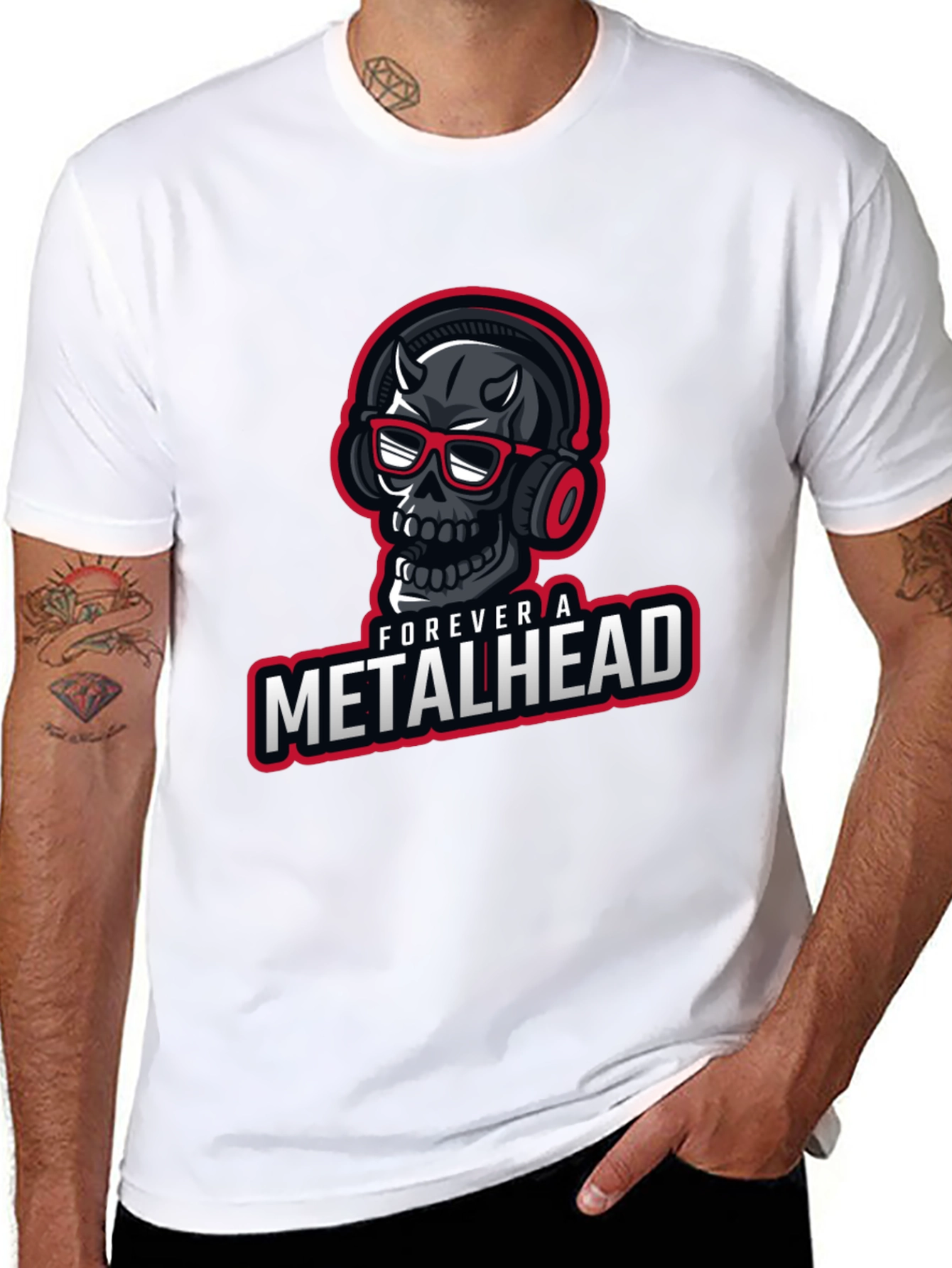 Forever a Metalhead Graphic T-Shirt - Black
