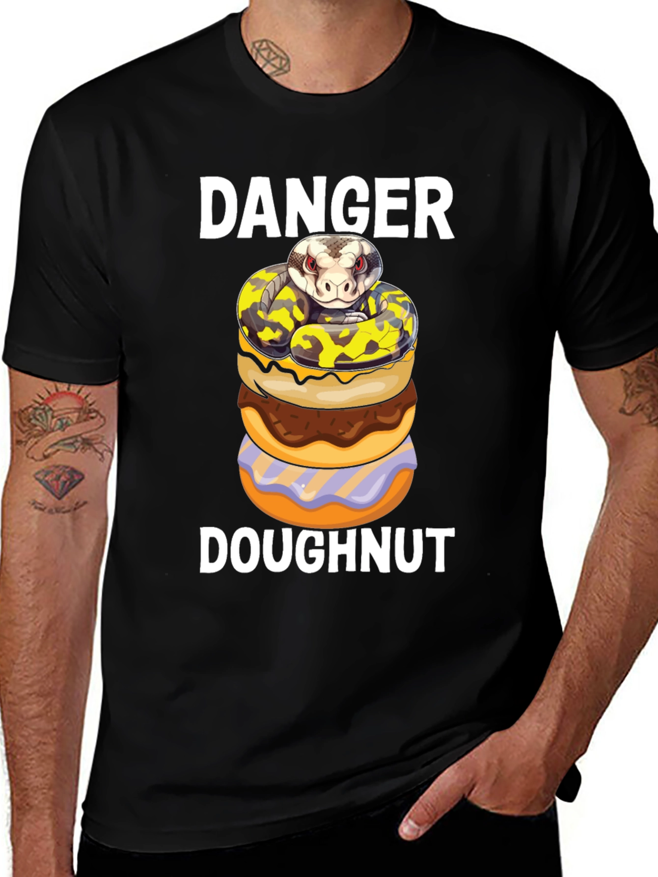 Danger Doughnut T-Shirt - Snake & Treats!