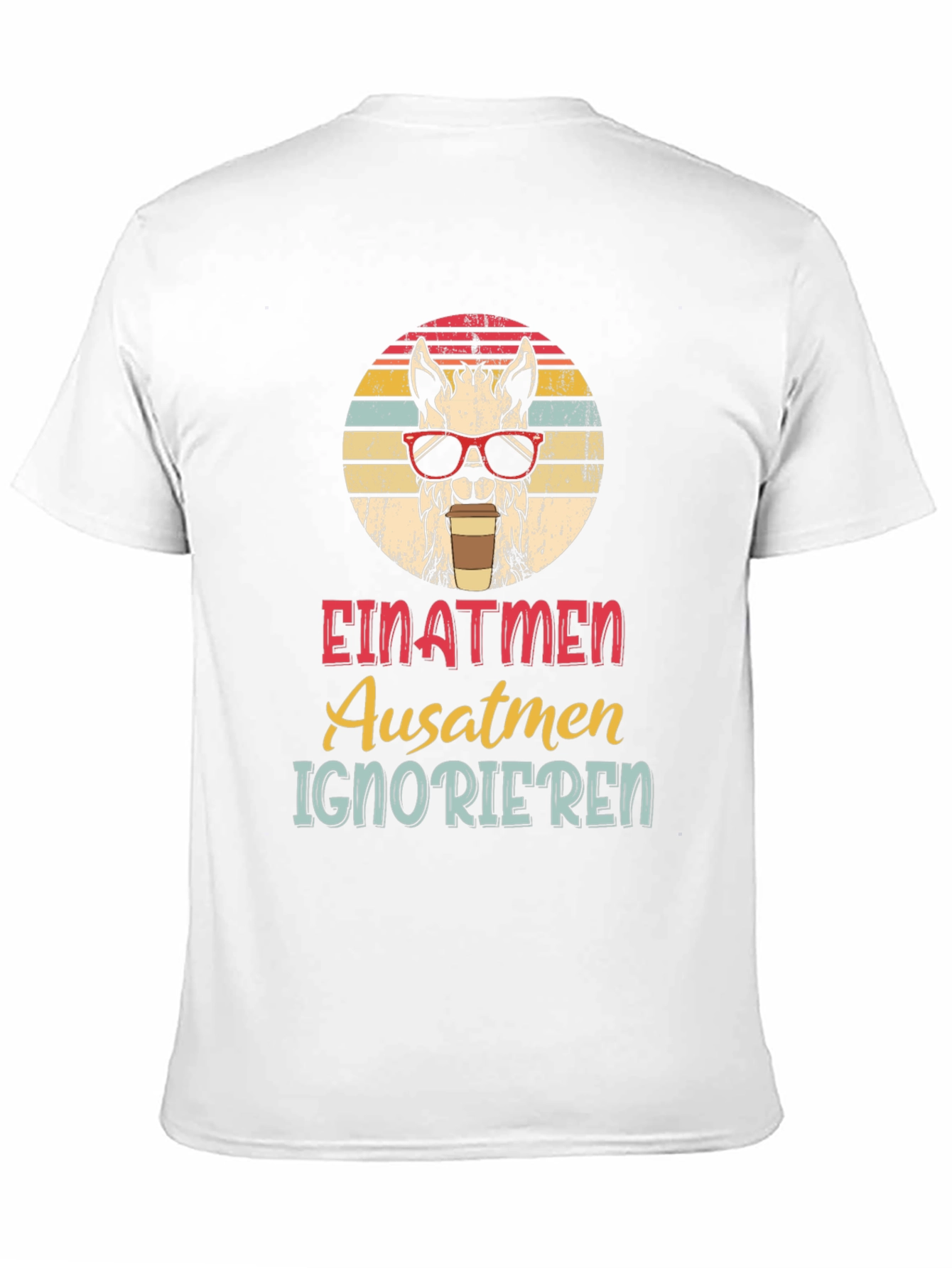 Llama Einatmen Ausatmen Ignorieren Graphic Tee