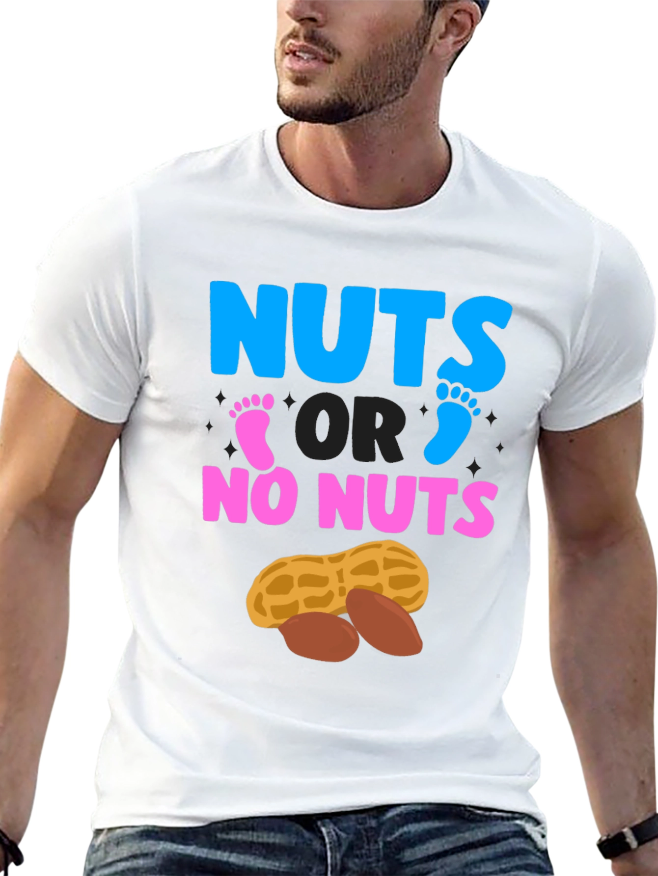 Nuts or No Nuts Gender Reveal T-Shirt