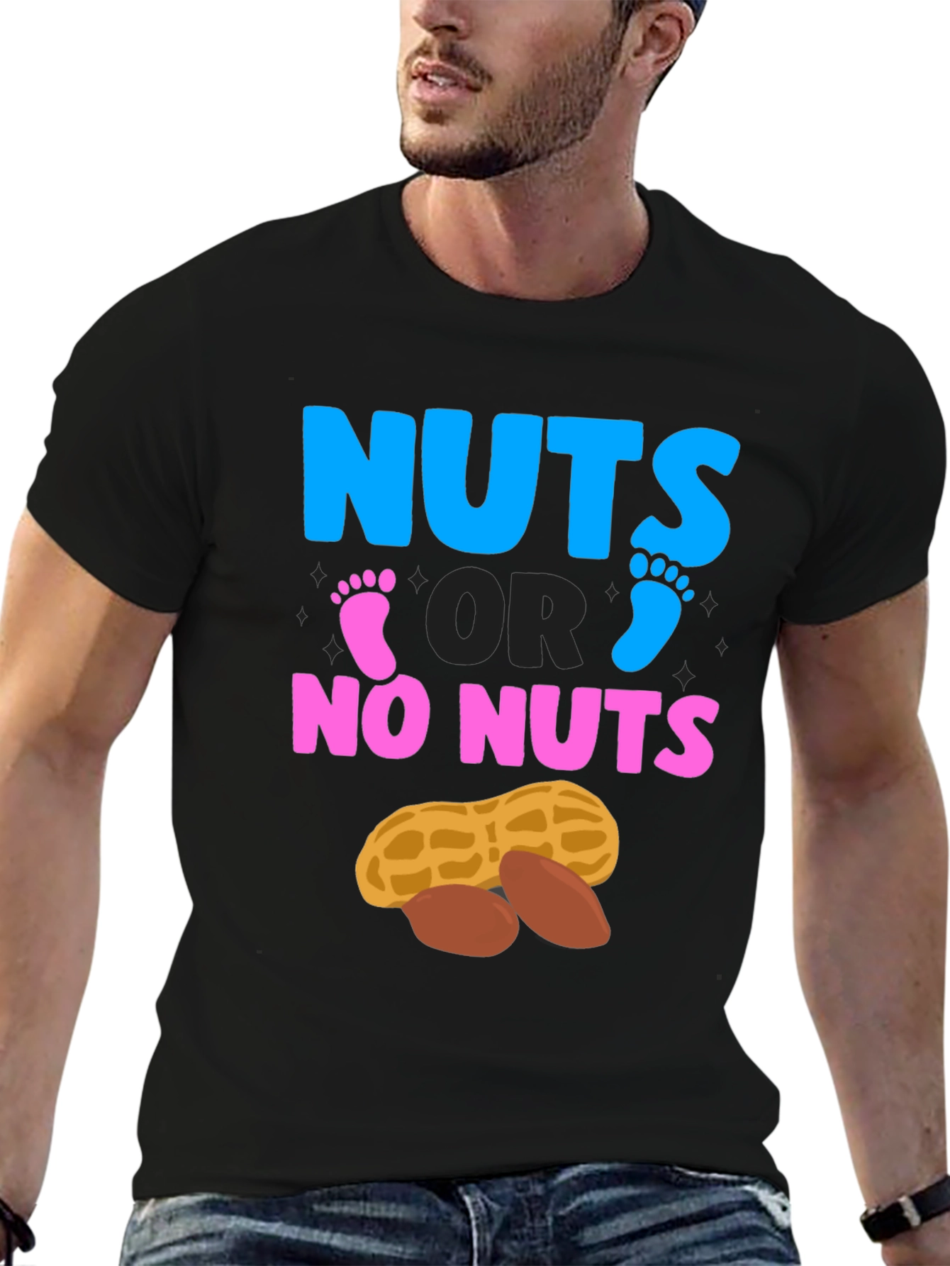 Nuts or No Nuts Gender Reveal T-Shirt