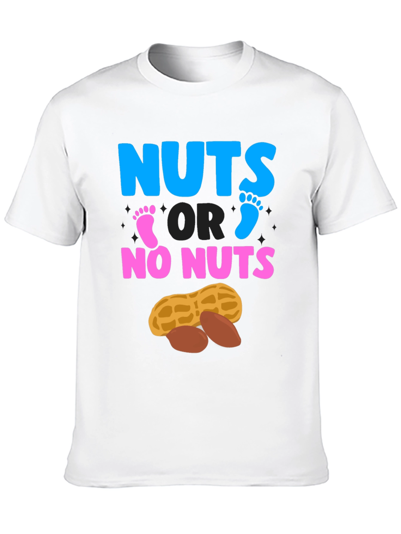Nuts or No Nuts Gender Reveal T-Shirt