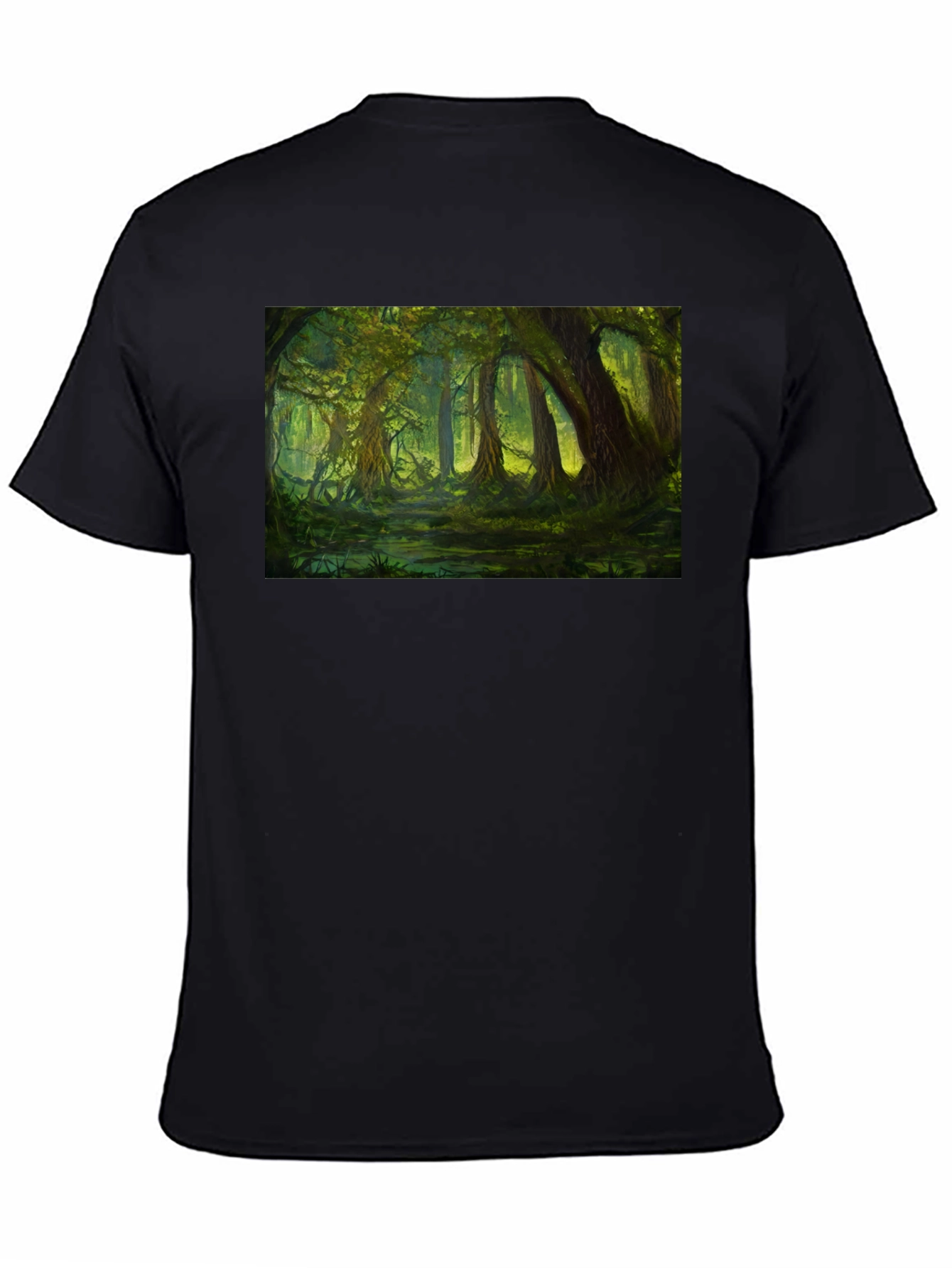 Swamp Scene Black T-Shirt