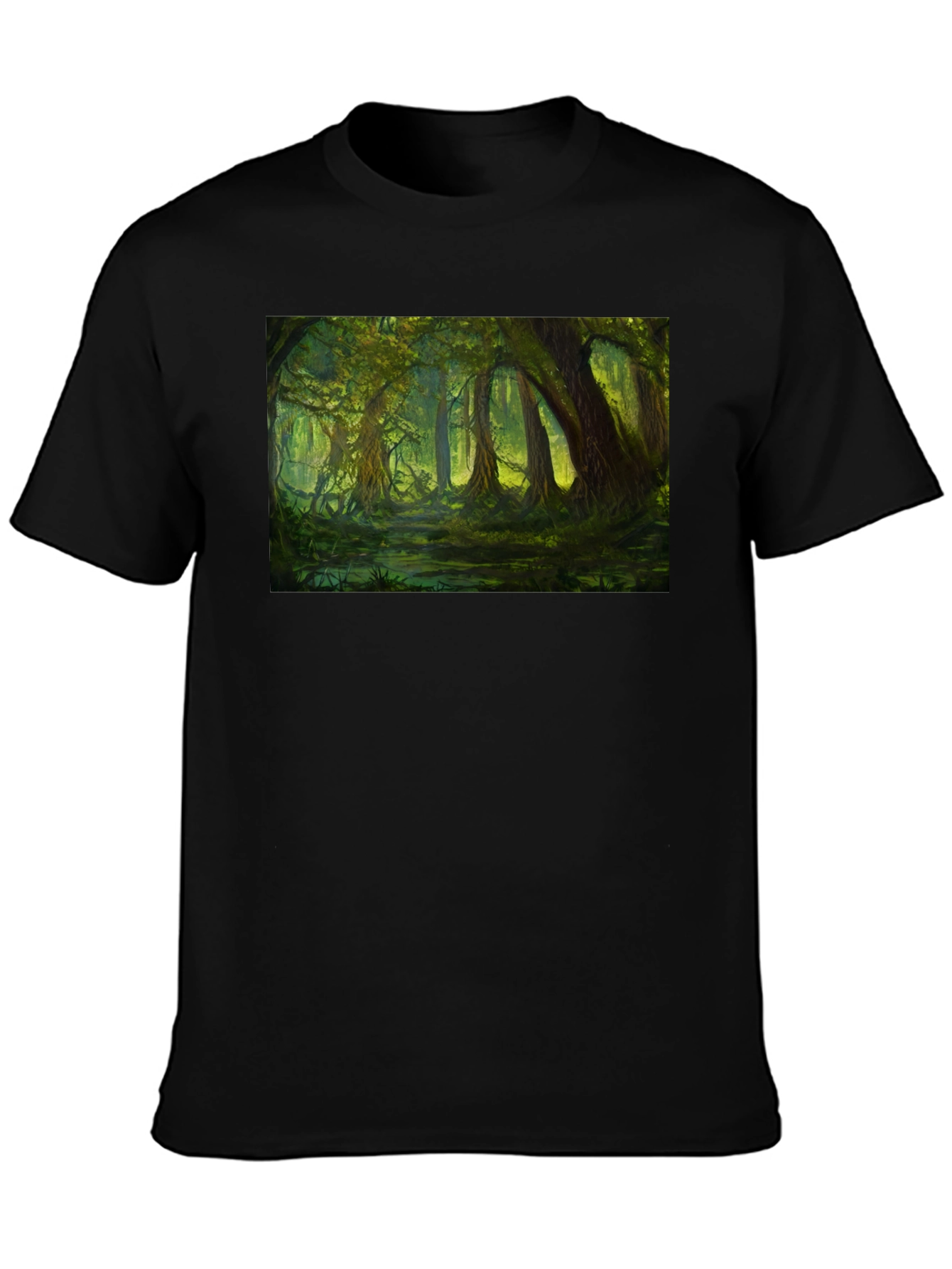 Swamp Scene Black T-Shirt