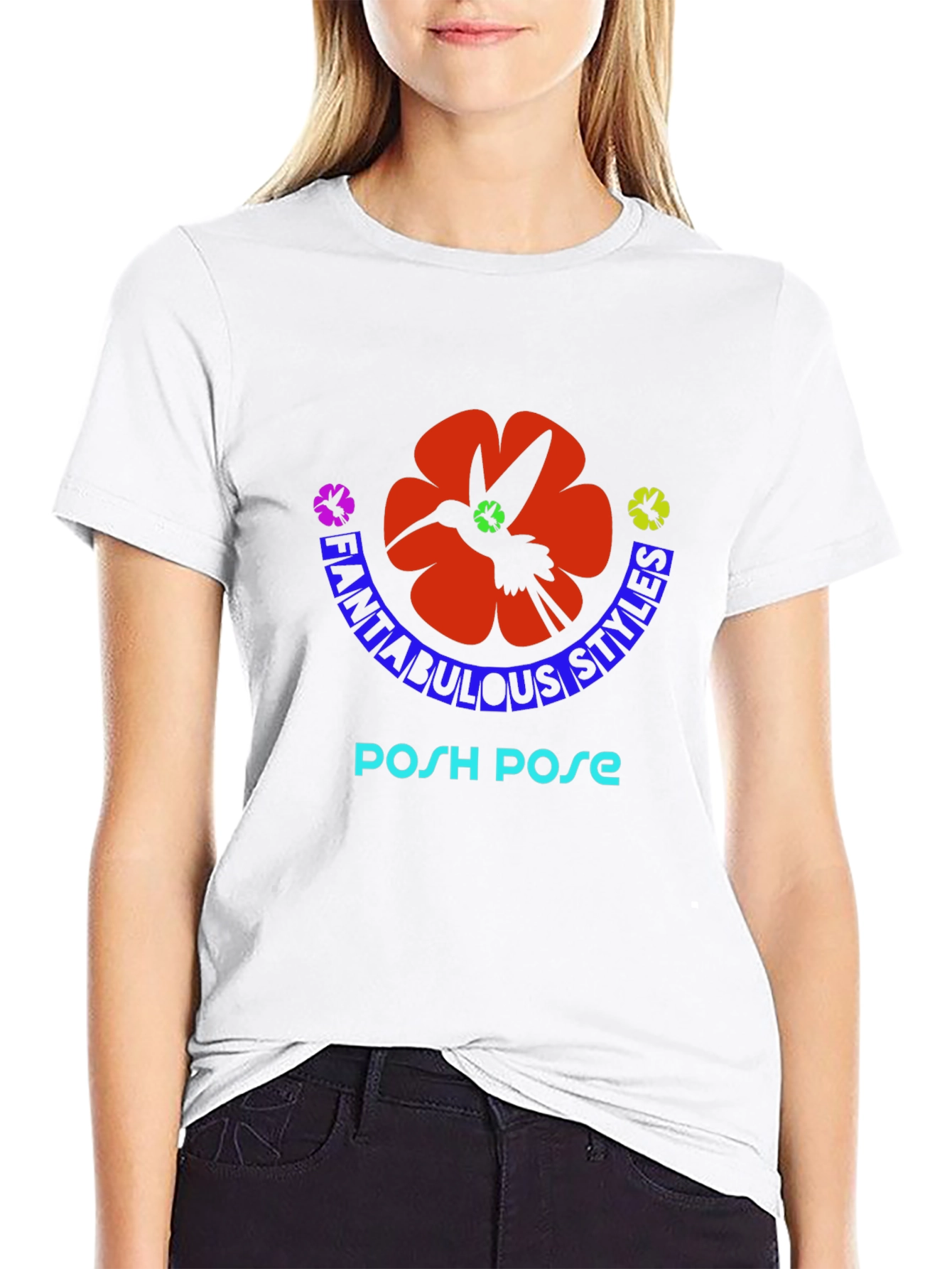 Fantabulous Styles Posh Pose Graphic T-Shirt