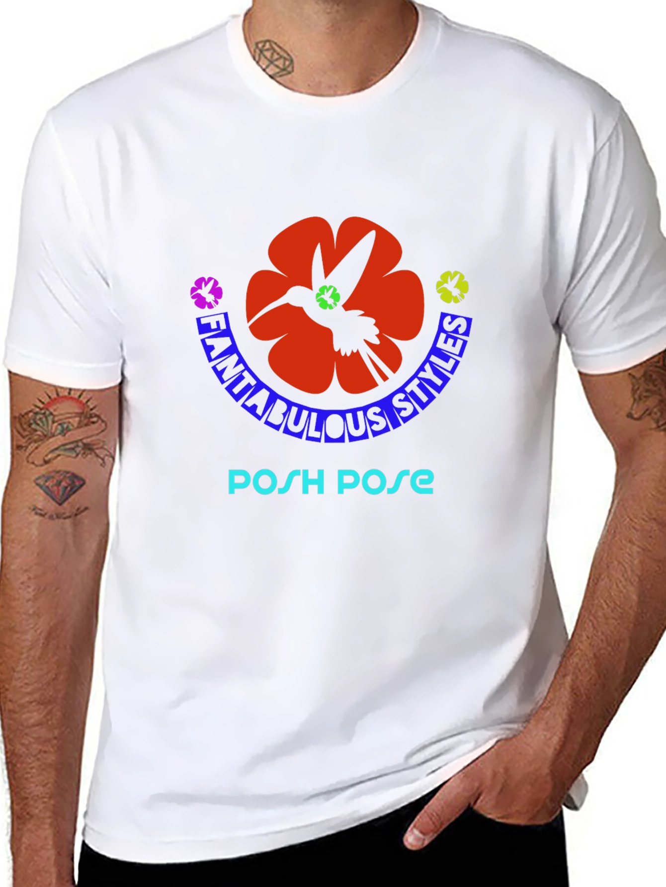 Fantabulous Styles Posh Pose Graphic T-Shirt
