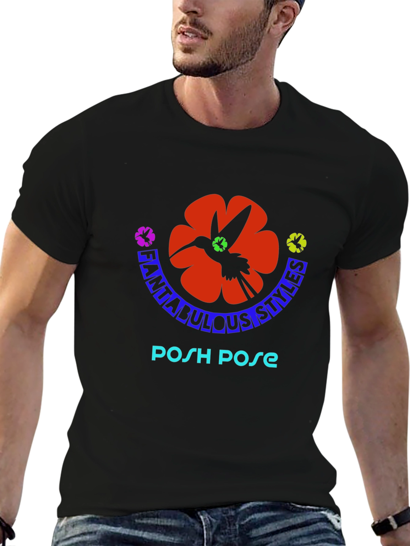 Fantabulous Styles Posh Pose Graphic T-Shirt
