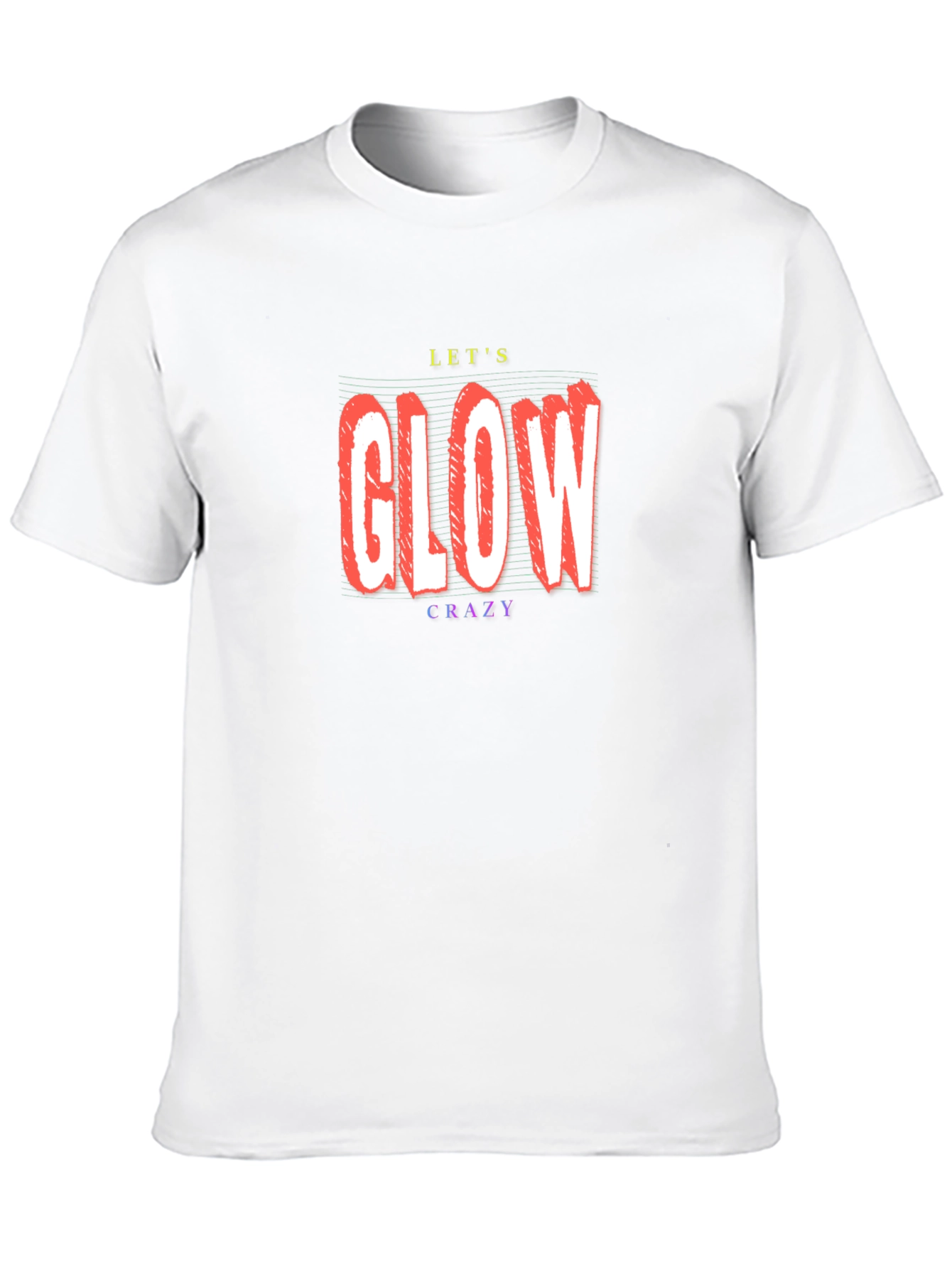 Lets Glow Crazy Black T-Shirt
