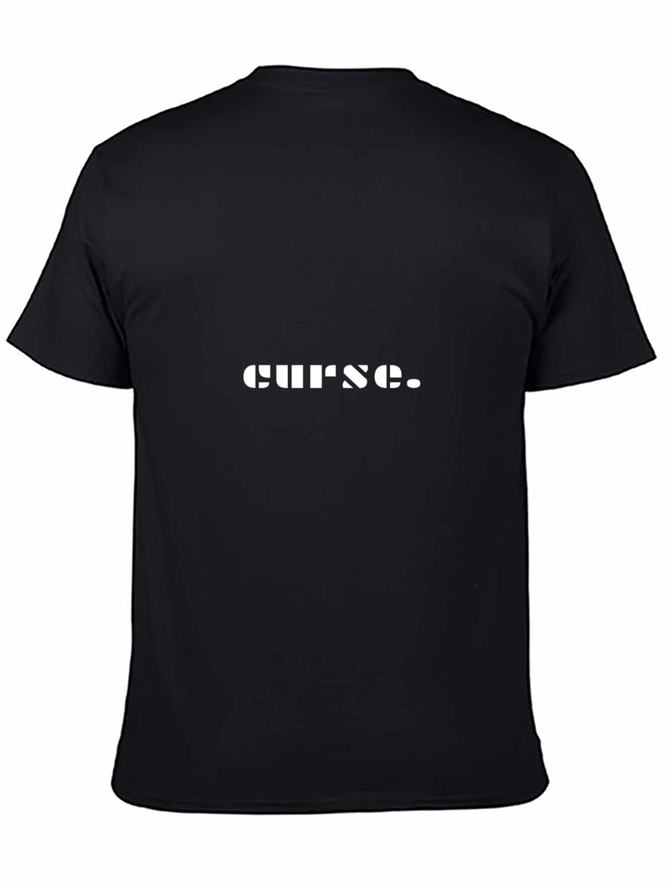 Curse Graphic Tee - Soft Black Cotton