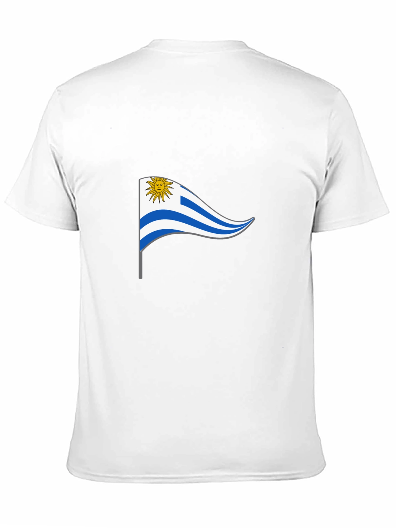 Uruguay Flag T-Shirt - Black Casual Wear