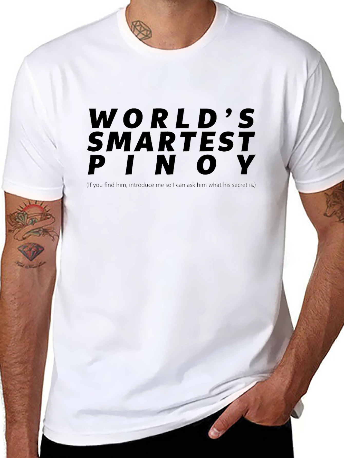 Worlds Smartest Pinoy Graphic T-Shirt