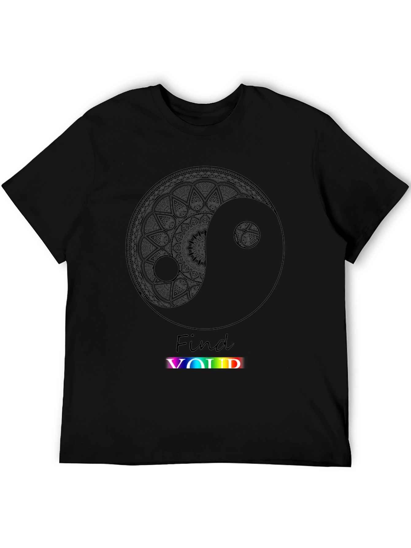 Yin Yang Find Void Black Graphic Tee