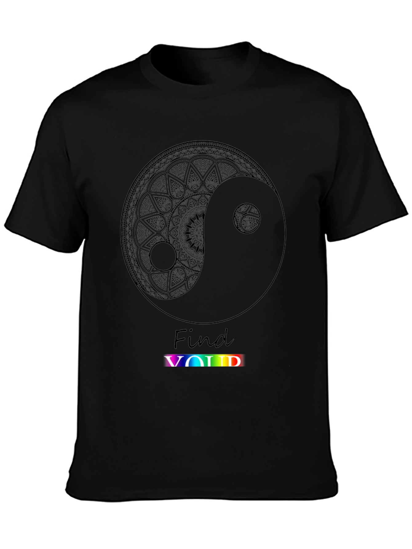Yin Yang Find Void Black Graphic Tee