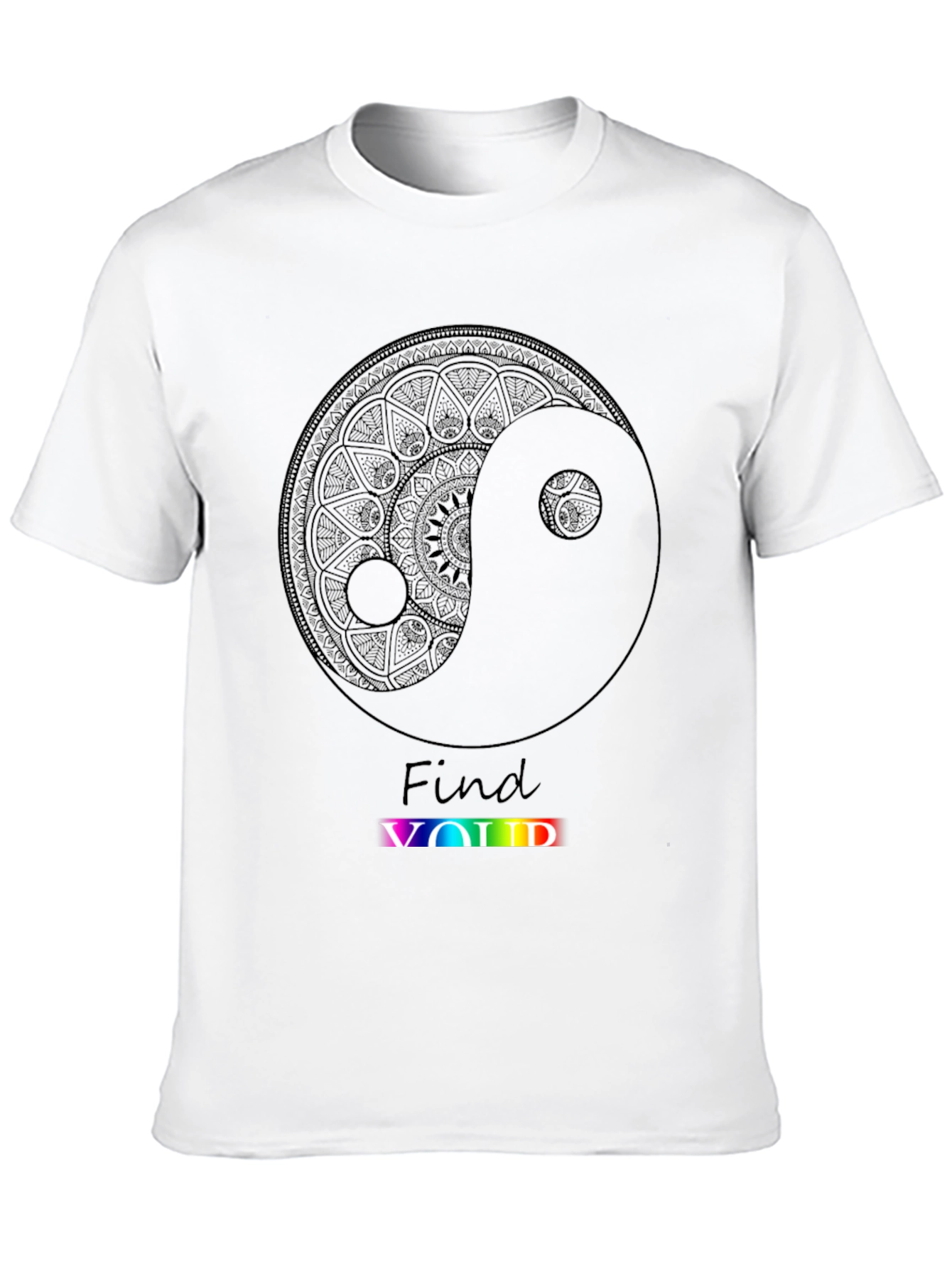 Yin Yang Find Void Black Graphic Tee
