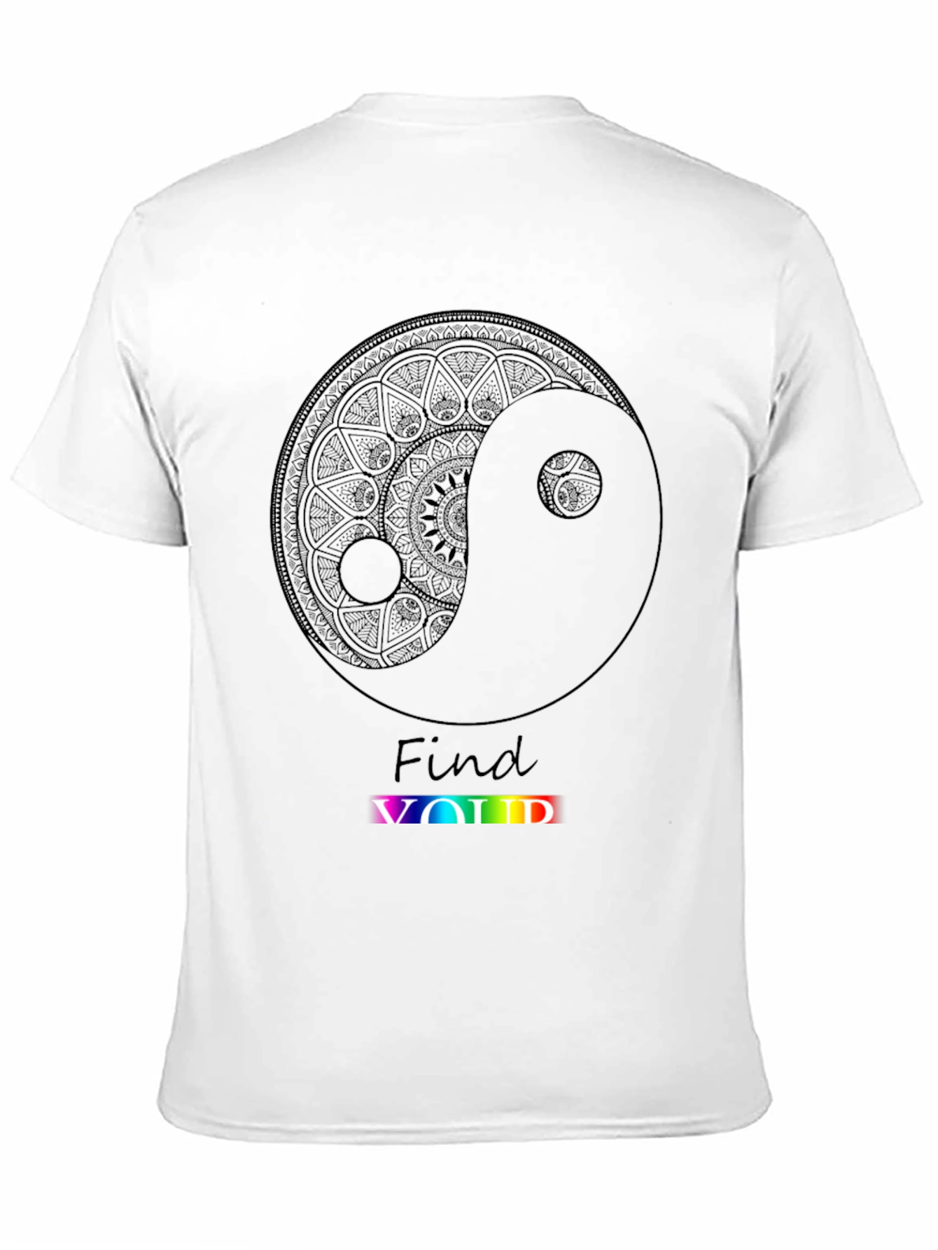Yin Yang Find Void Black Graphic Tee