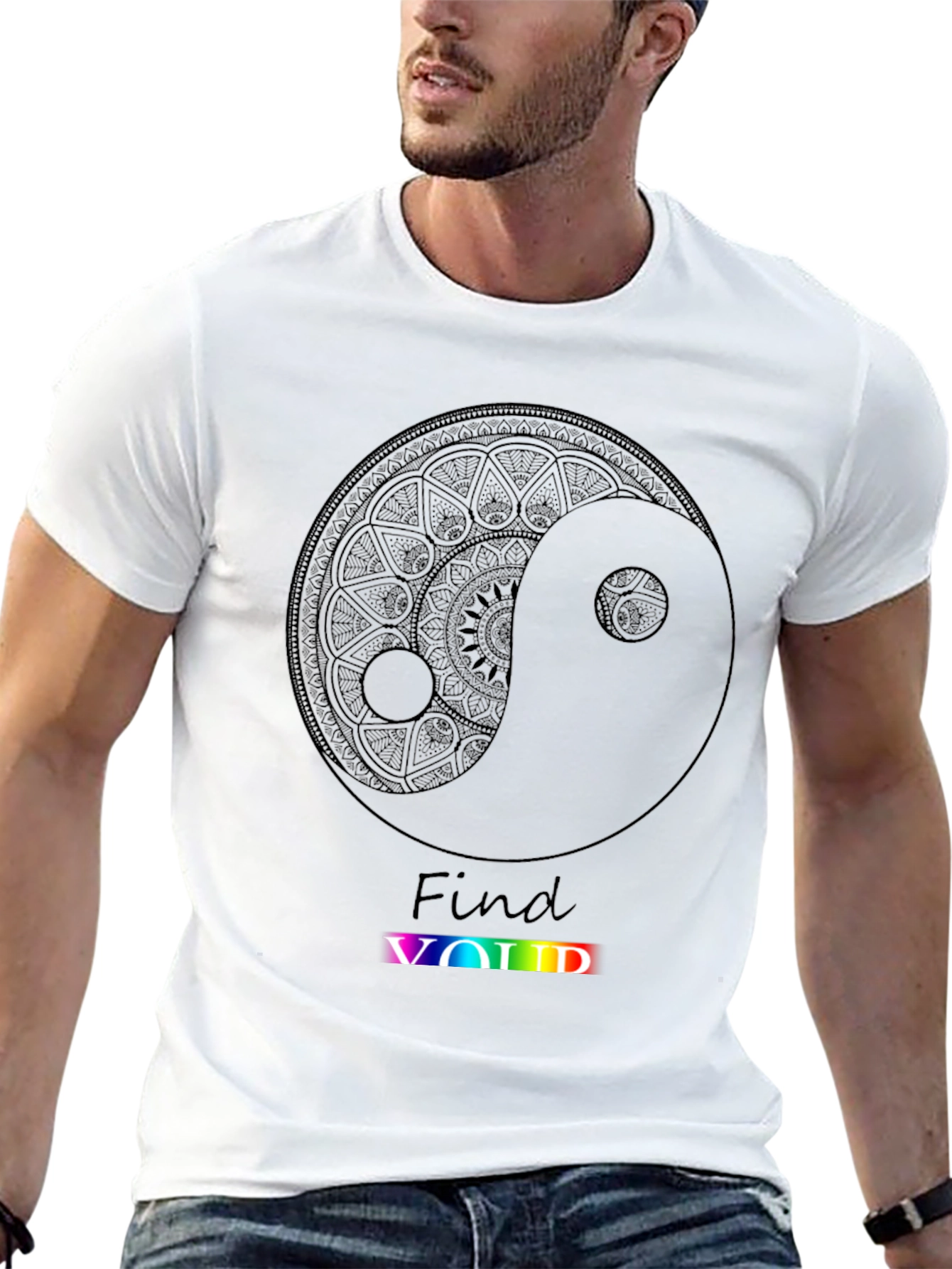 Yin Yang Find Void Black Graphic Tee