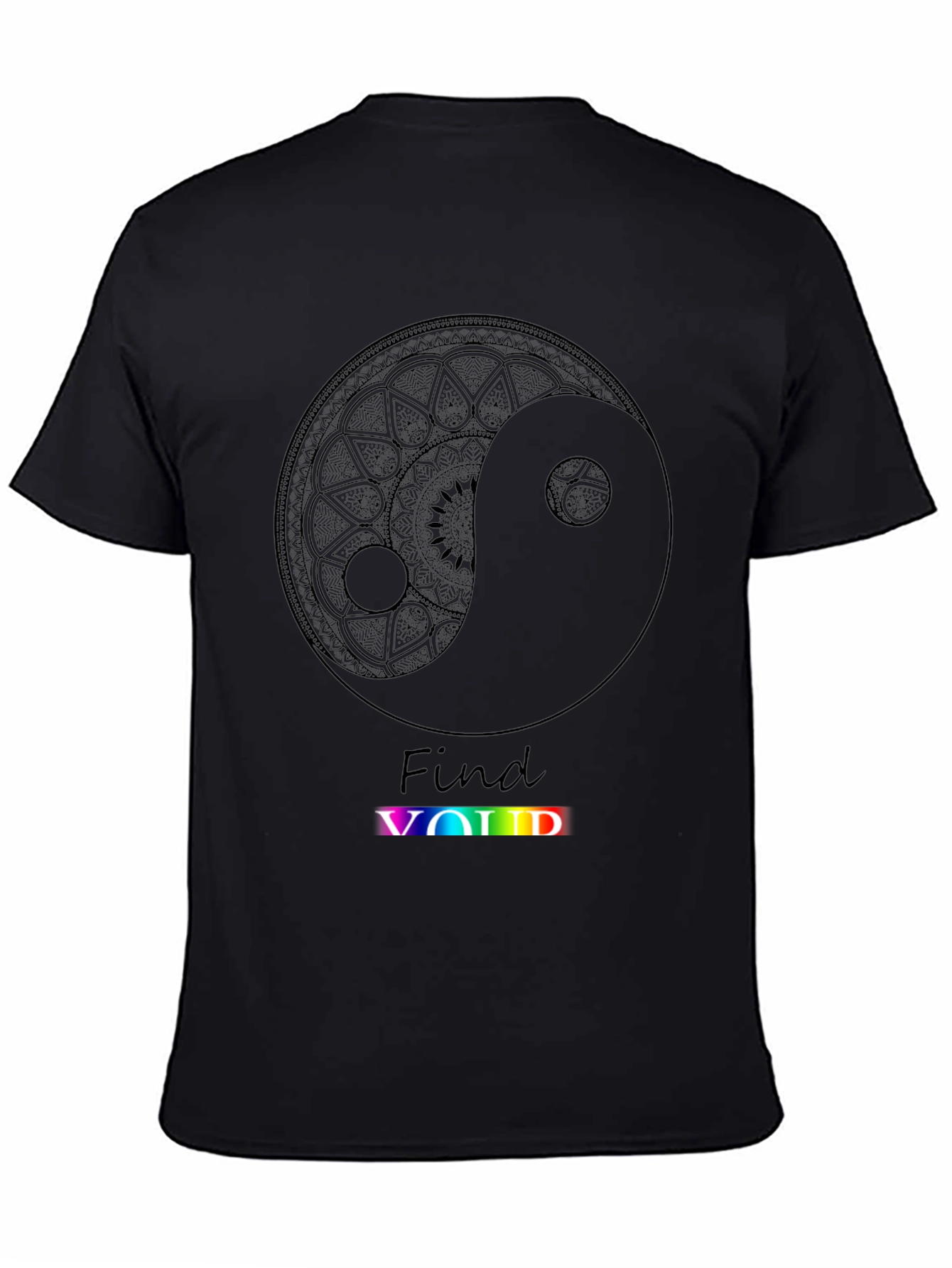 Yin Yang Find Void Black Graphic Tee