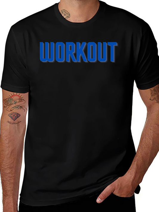 Mens Black Workout Tee