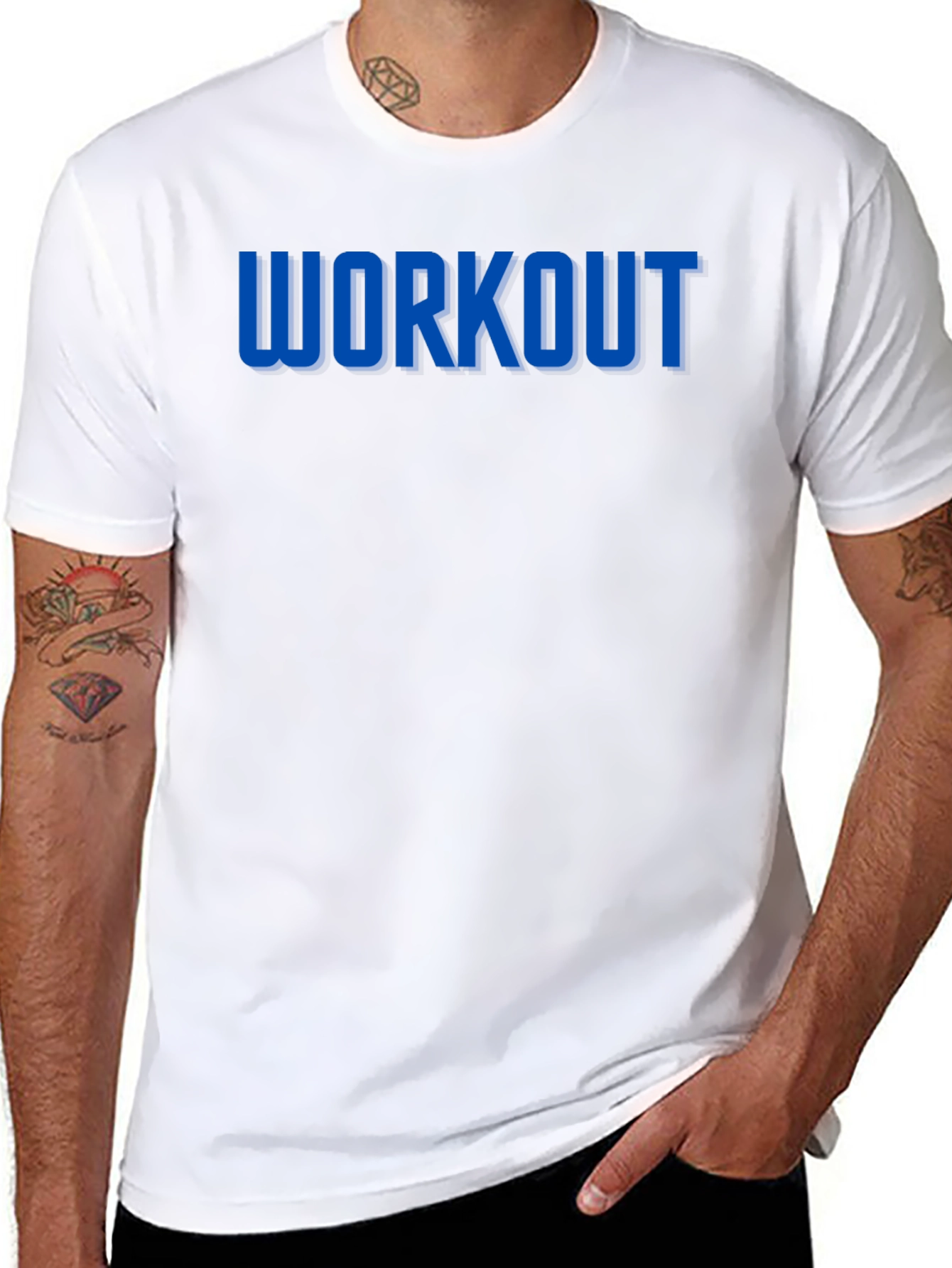Mens Black Workout Tee