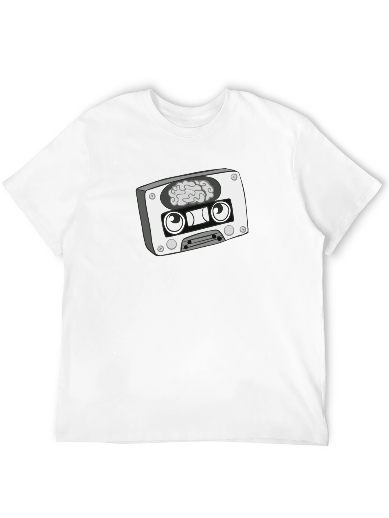 Cassette Brain Graphic T-Shirt - Unique Design