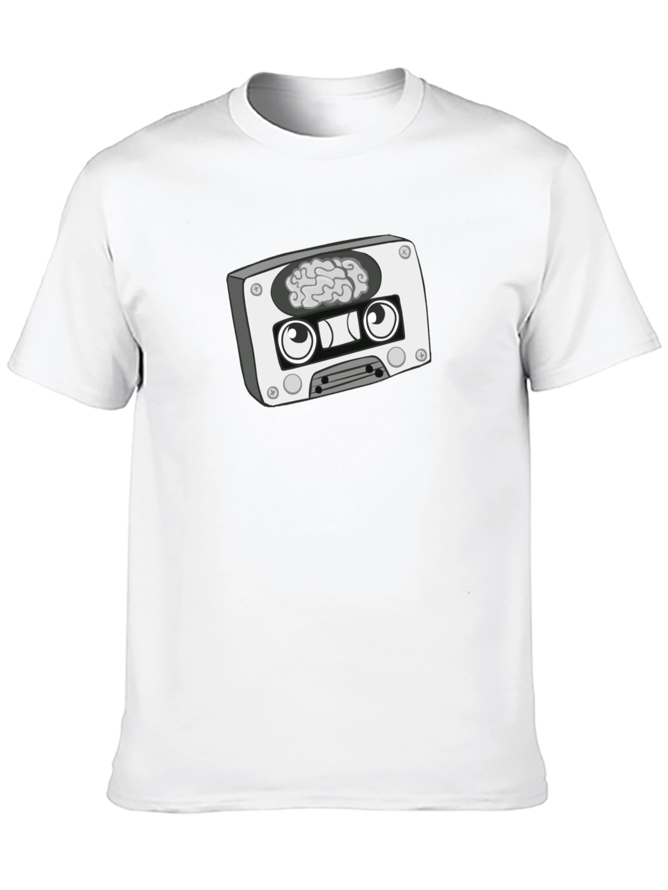 Cassette Brain Graphic T-Shirt - Unique Design