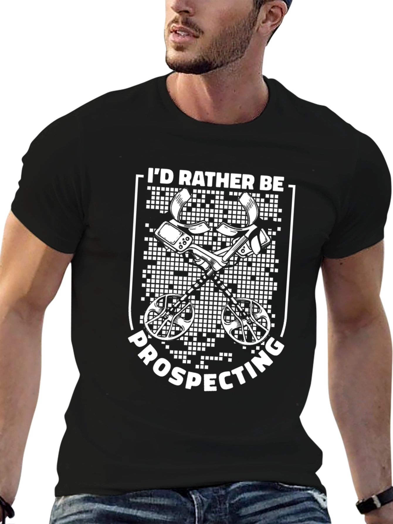Prospecting T-Shirt - Metal Detector Graphic