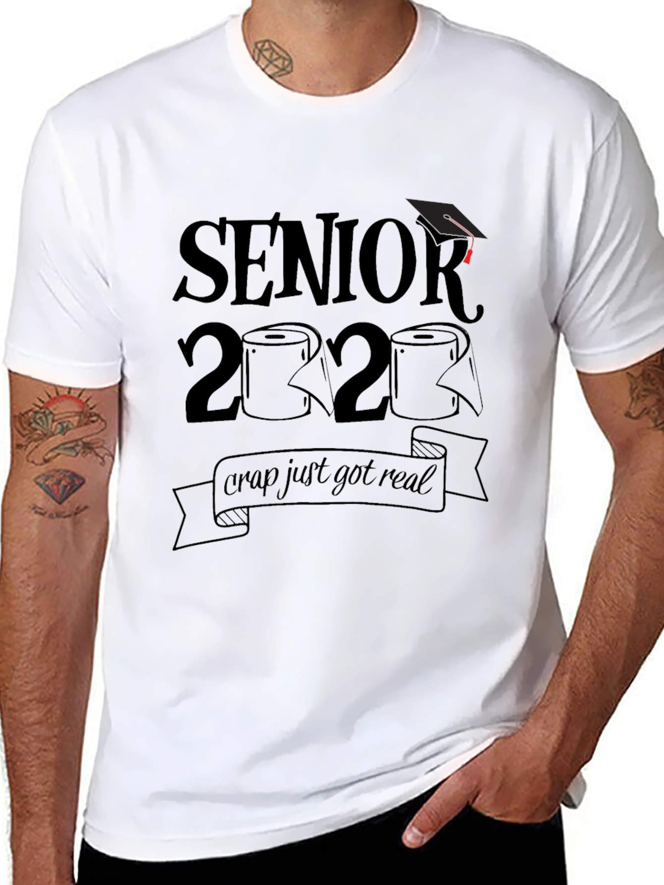 Senior 2020 Funny Toilet Paper T-Shirt