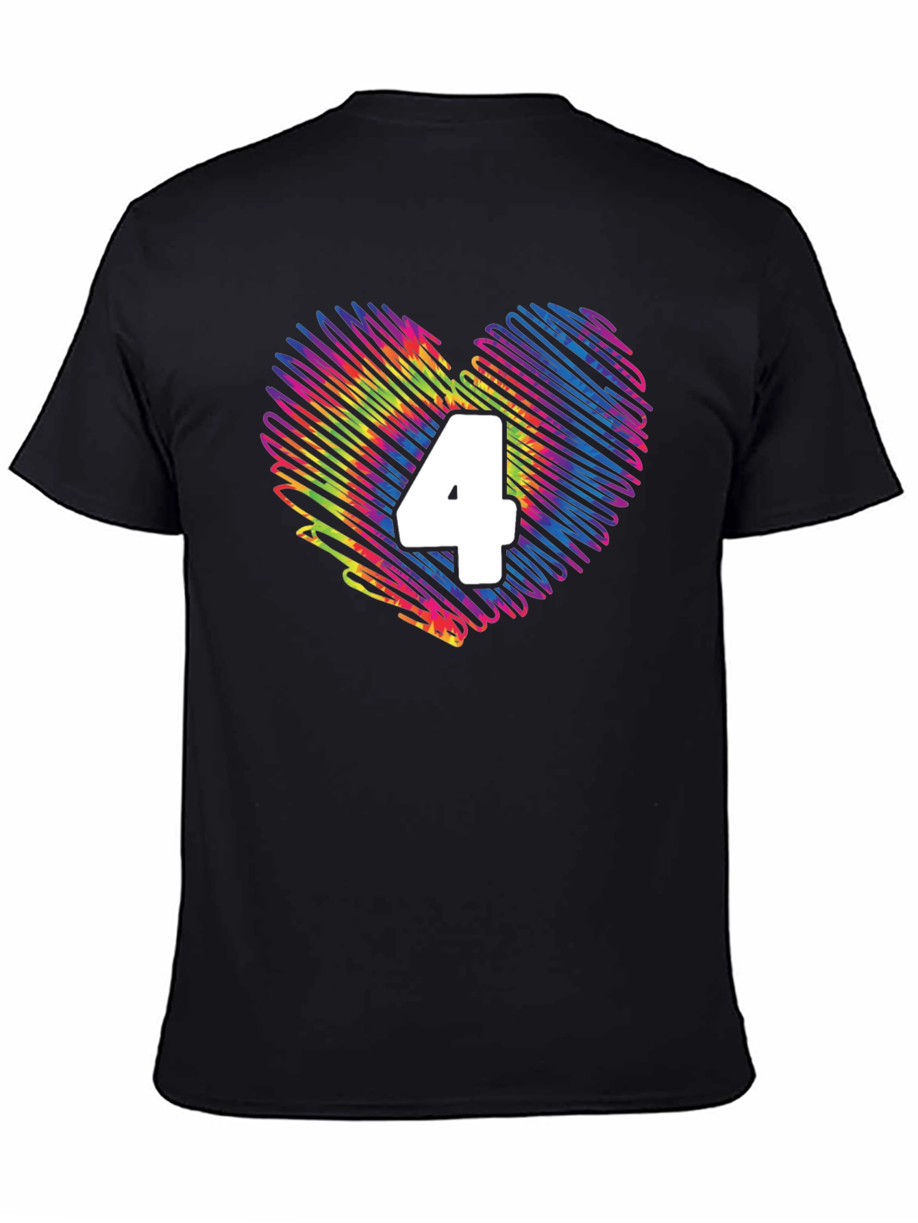Heart 4 T-Shirt - Birthday Number Four Tee