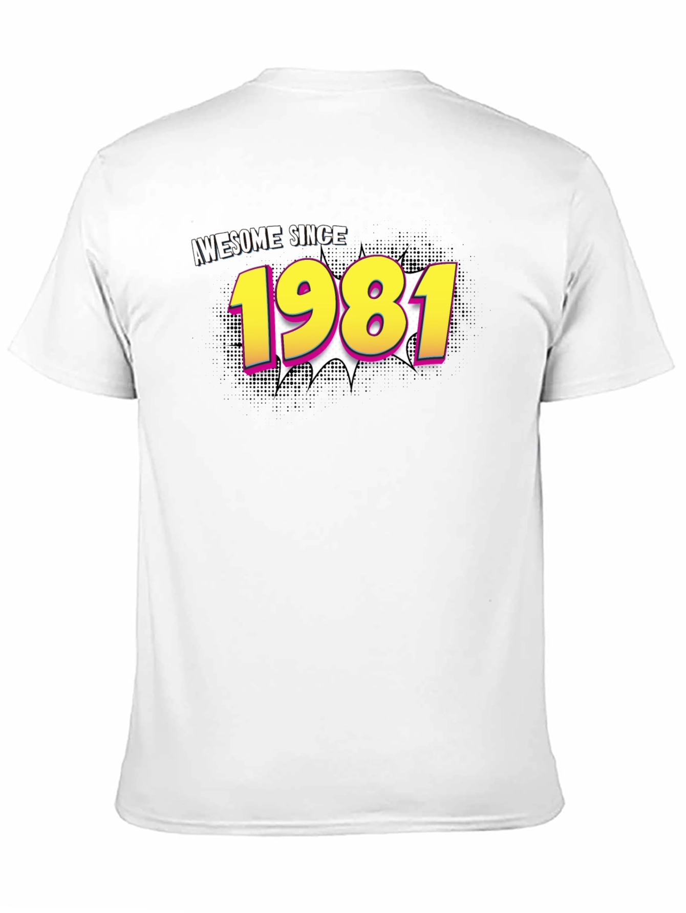 Awesome Since 1981 Black Graphic T-Shirt