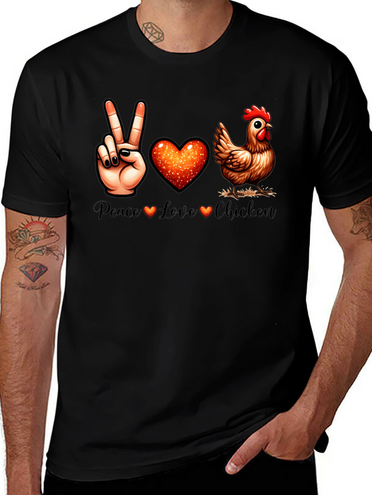 Peace Love Chicken T-Shirt