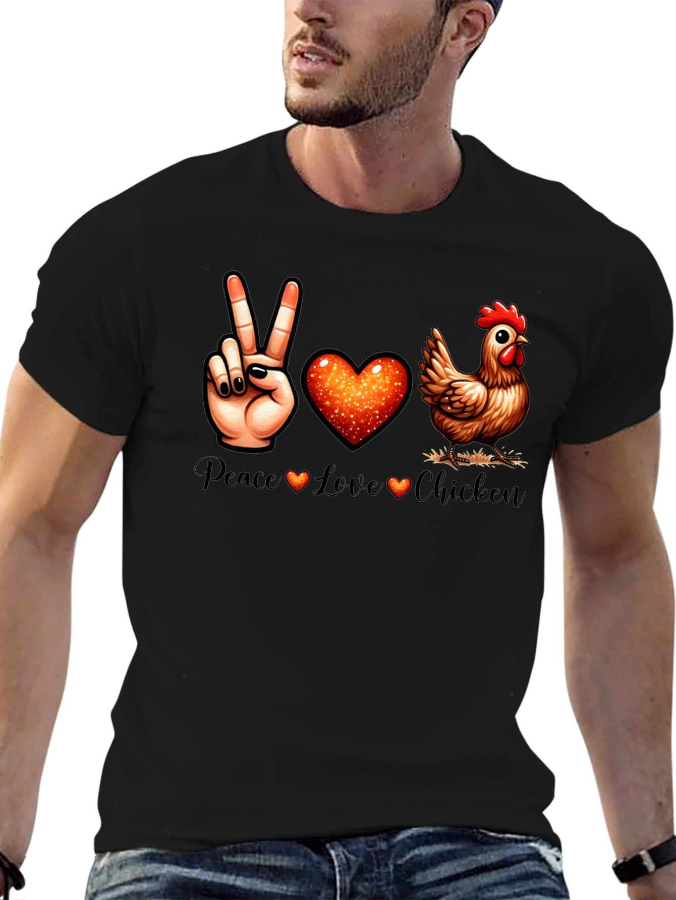 Peace Love Chicken T-Shirt