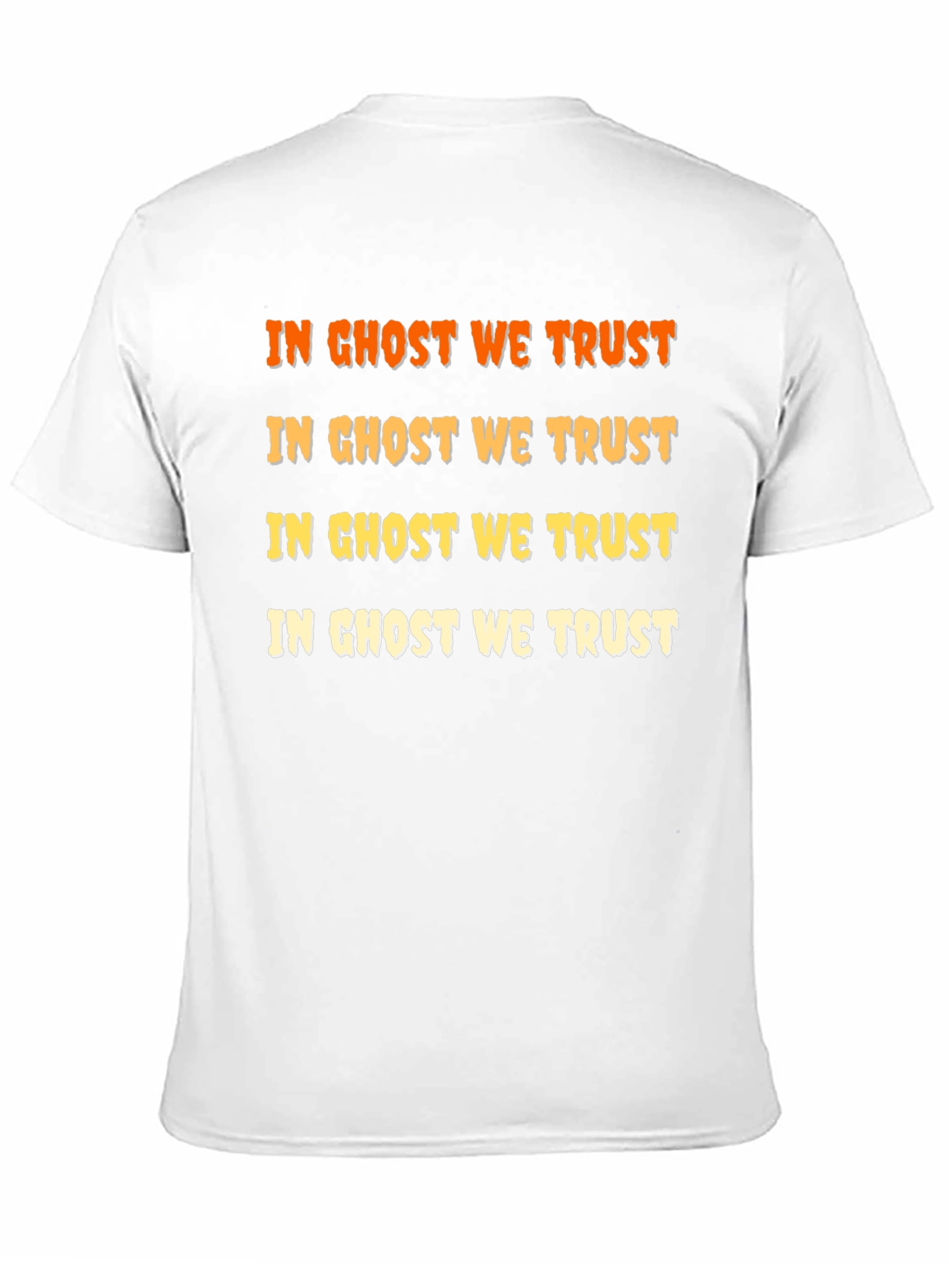 In Ghost We Trust Halloween Black T-Shirt