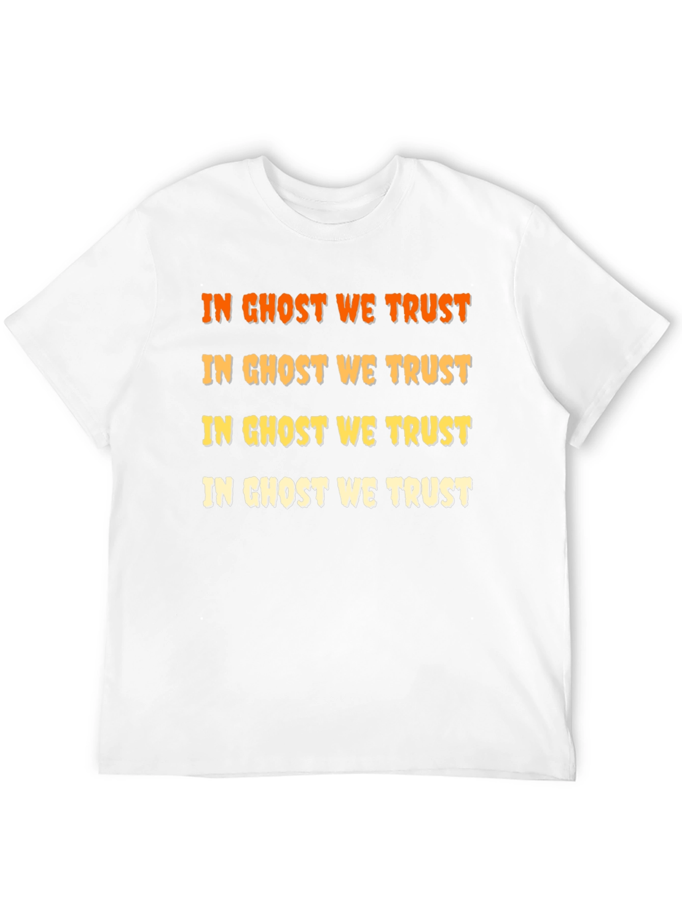 In Ghost We Trust Halloween Black T-Shirt