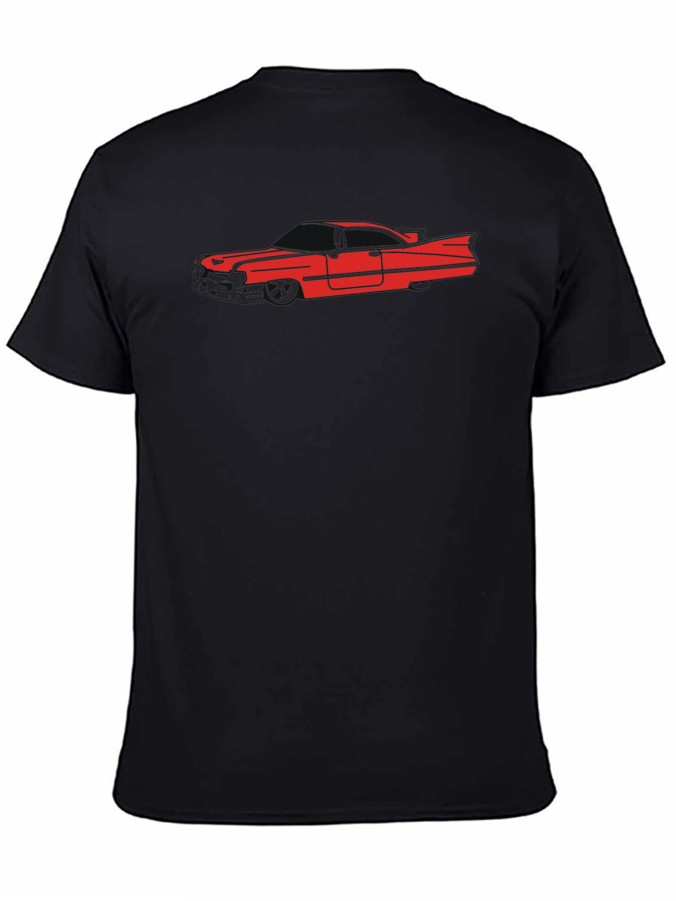 Classic Car Silhouette T-Shirt - Black