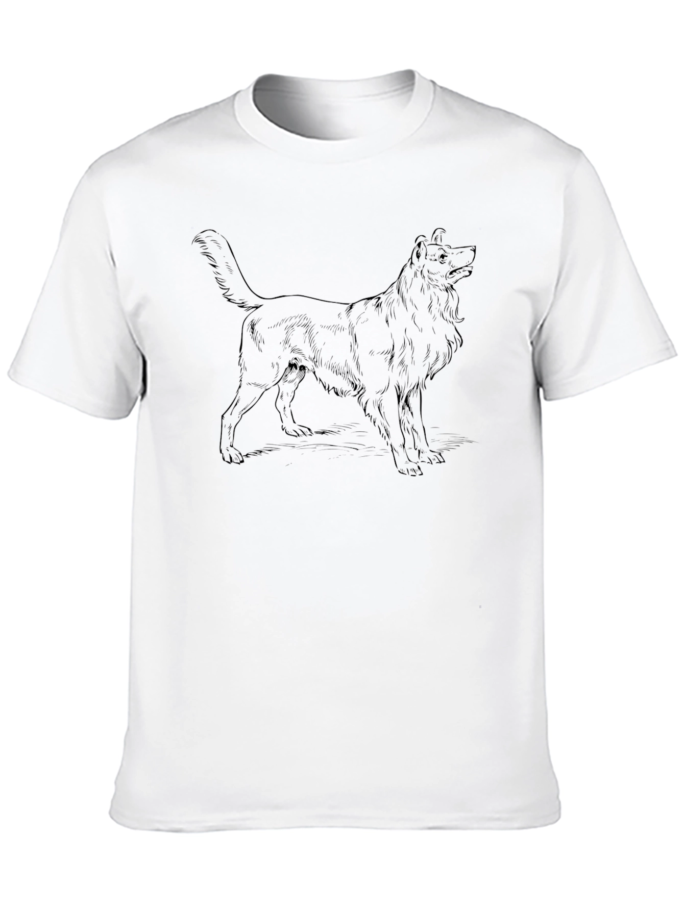 Black Dog Graphic Tee - Mens Fashion