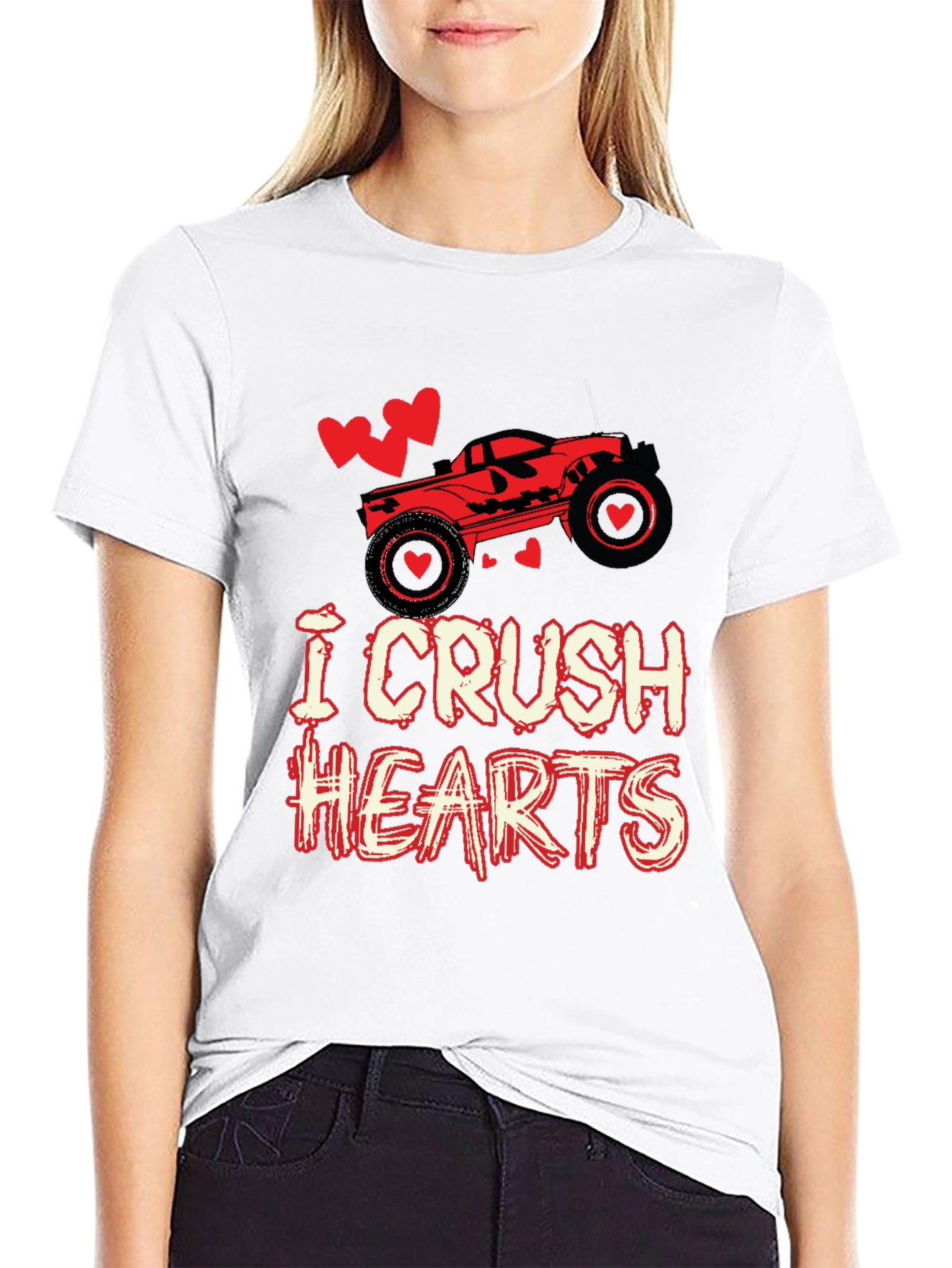 I Crush Hearts Valentines Day T-Shirt