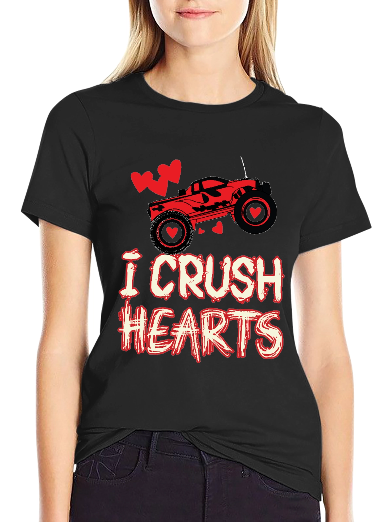 I Crush Hearts Valentines Day T-Shirt