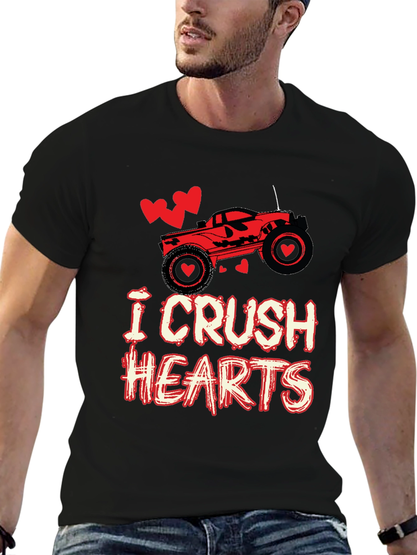 I Crush Hearts Valentines Day T-Shirt