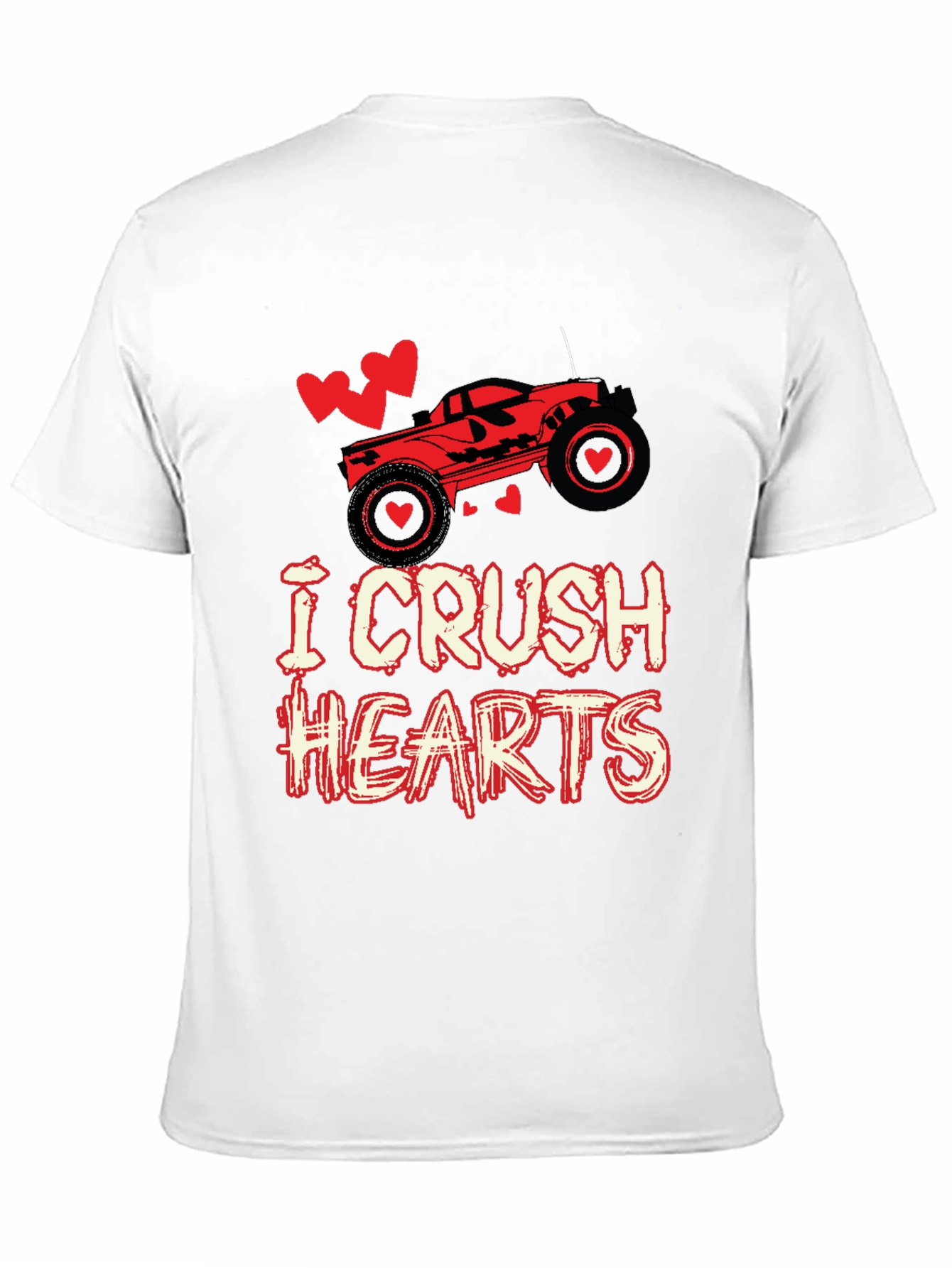 I Crush Hearts Valentines Day T-Shirt